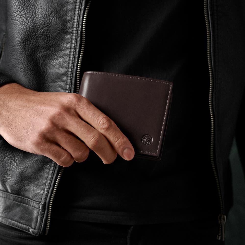 hover: Dark Brown Tommy Jasper Leather Wallet hover: Dark Brown Tommy Jasper Leather Wallet