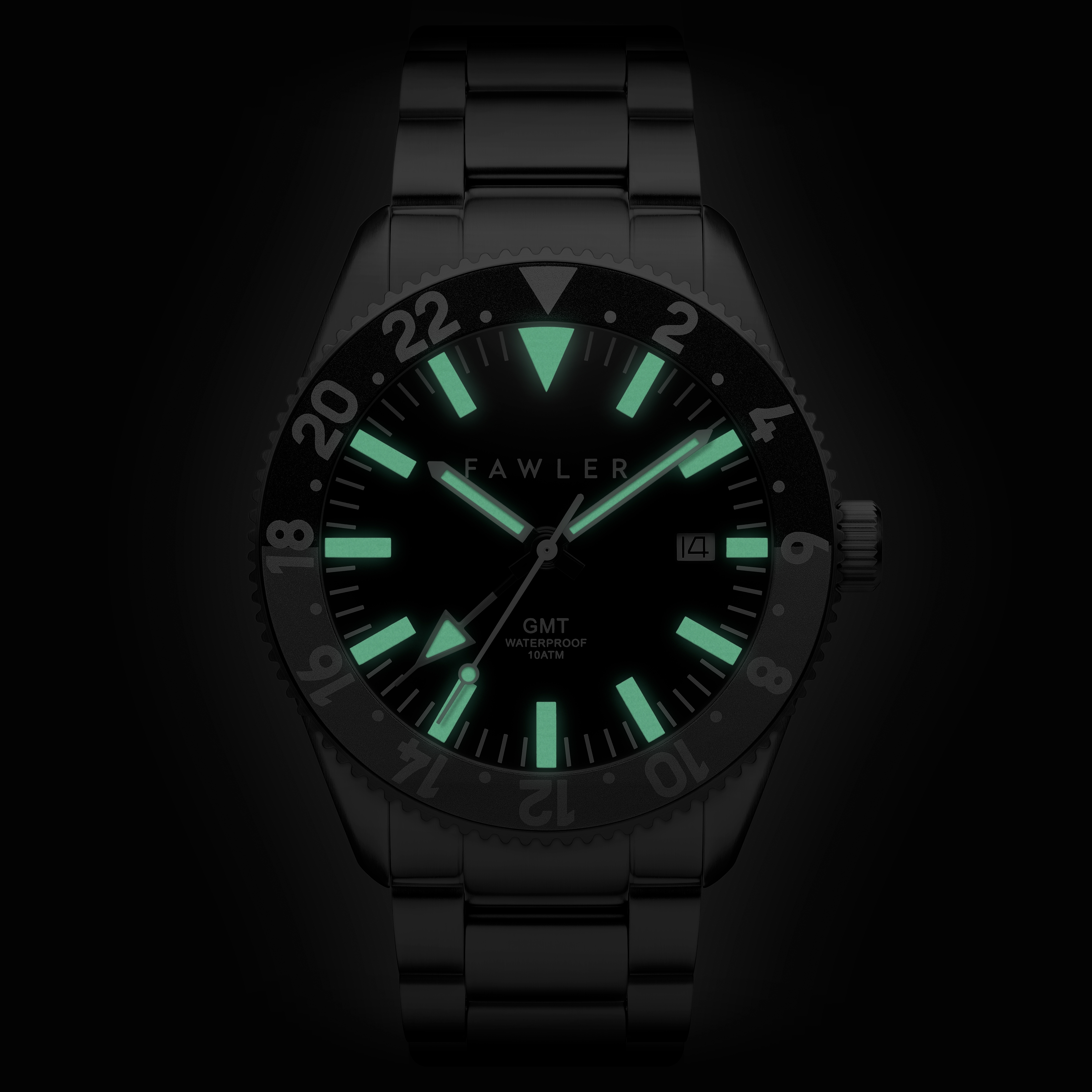 Métier II | Graue GMT-Uhr aus Edelstahl - 2