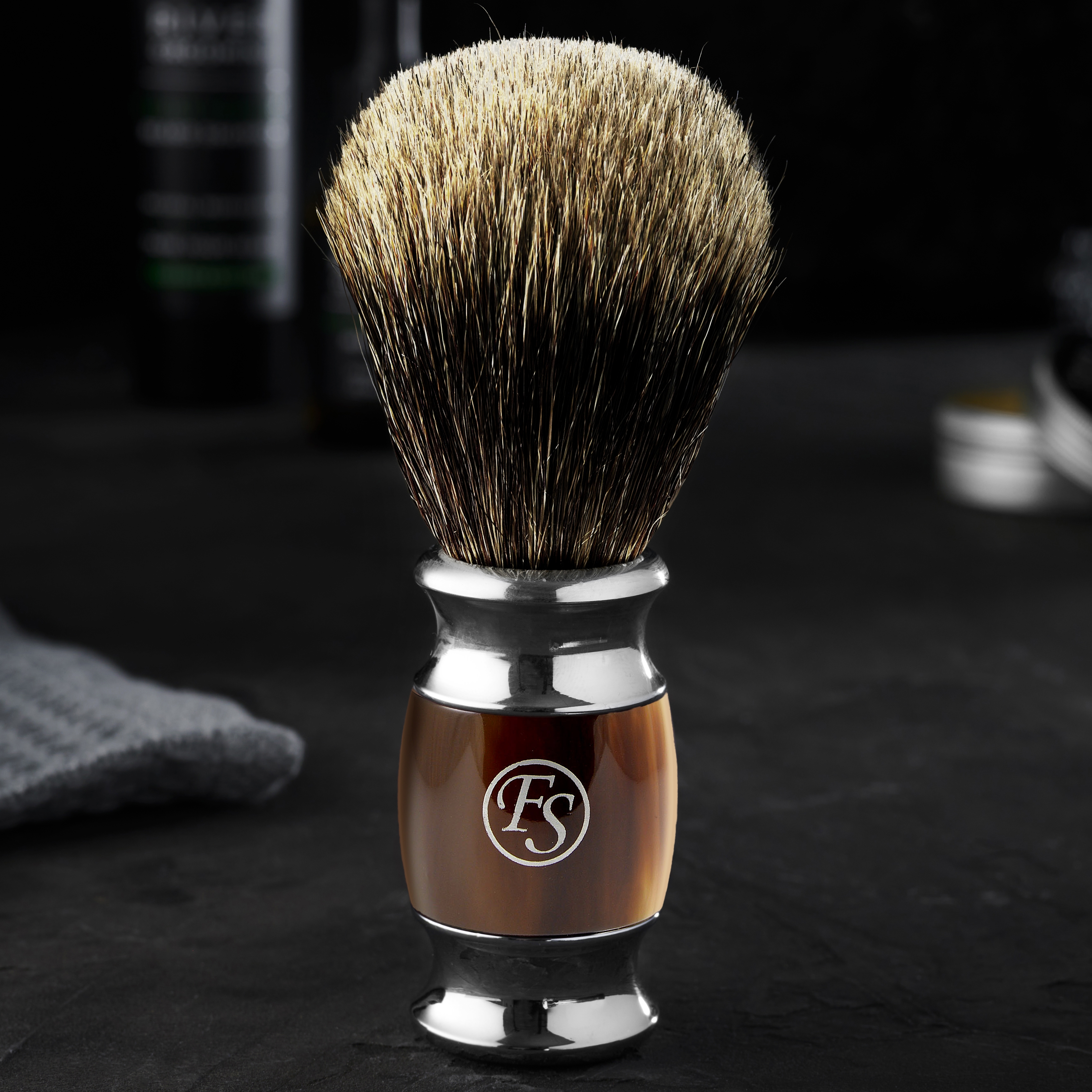 Rakborste Horn Modena Silvertip  - 6