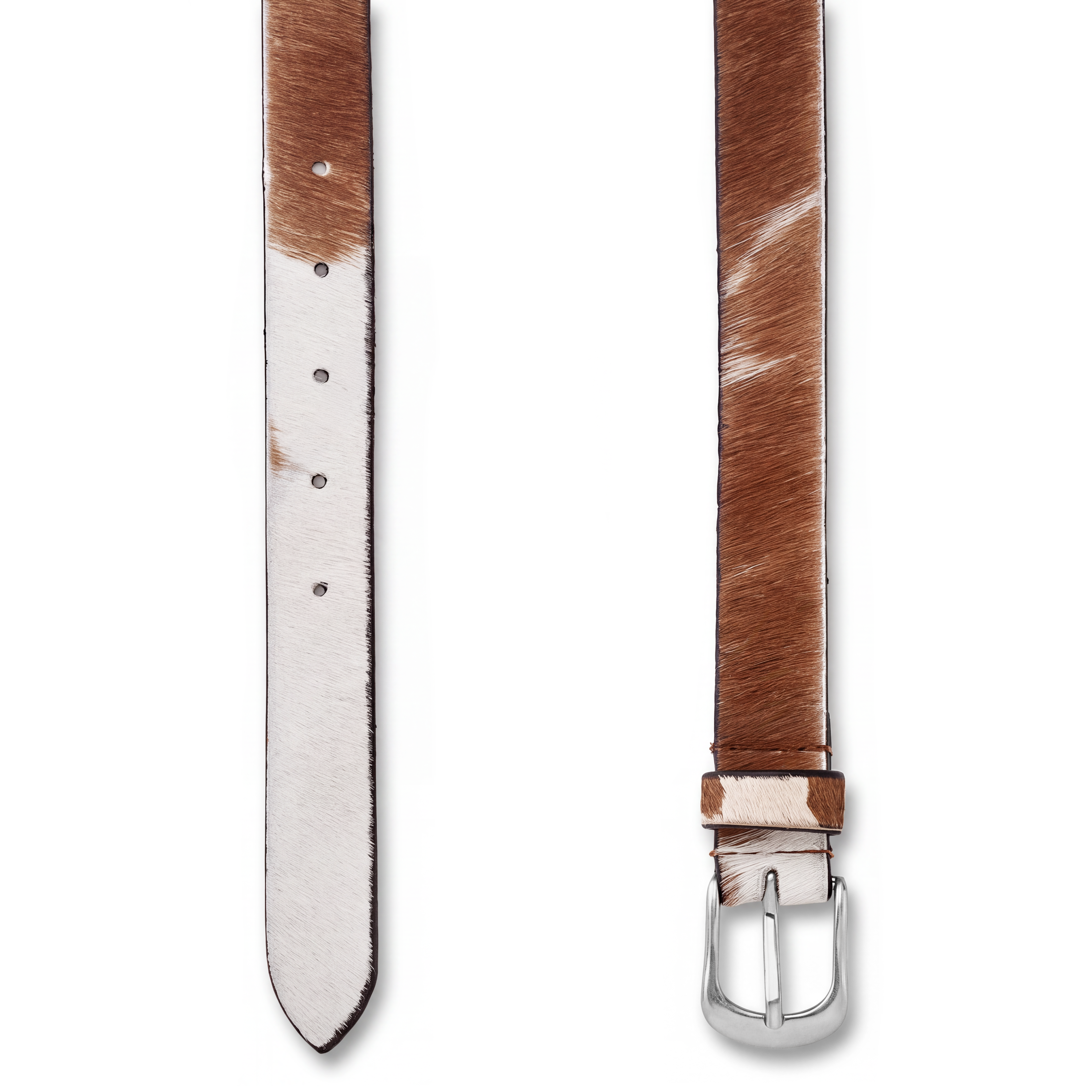 The Intro | Ceinture en cuir à imprimé vache - 2