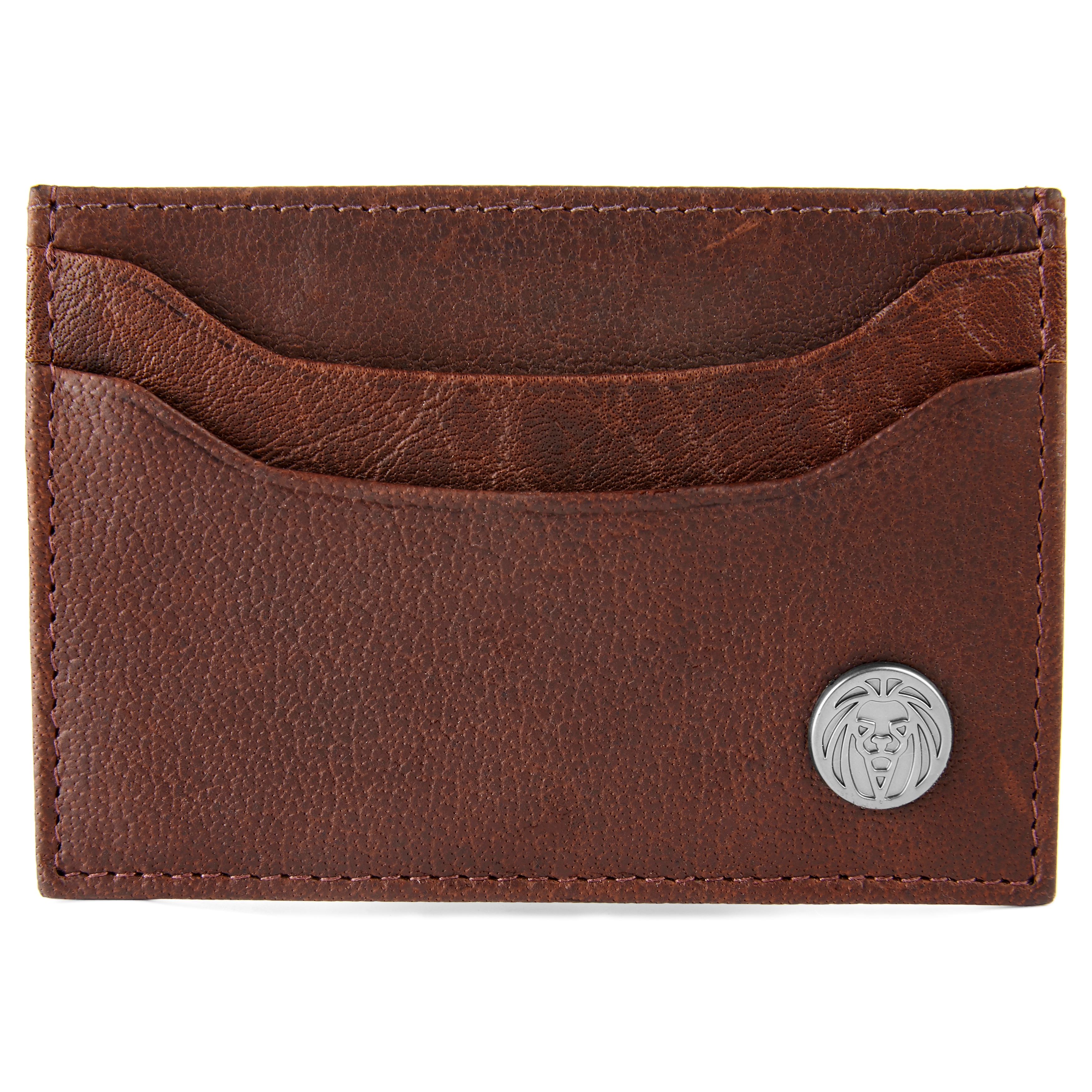 Oxford Brun Clip-On Skinnkortholder - 1