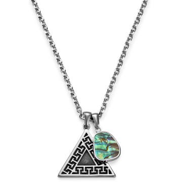 Atlantis | Limited Edition Abalone & Triangle Double Pendant Necklace