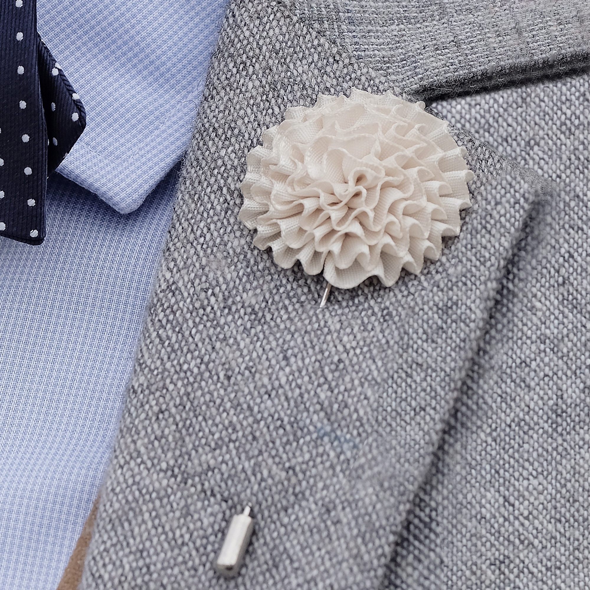 Cremekleurige Paardenbloem Reversspeld - 3