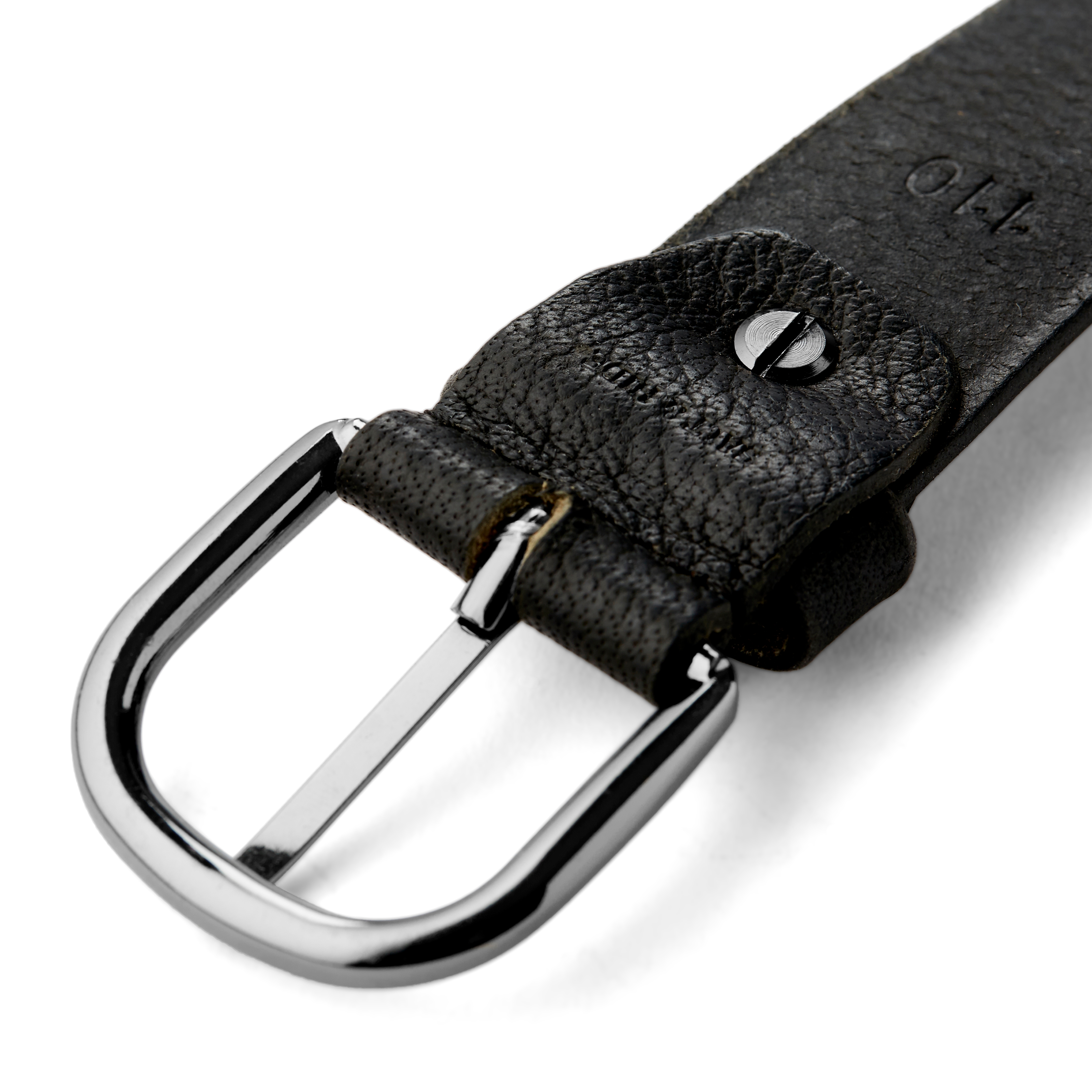 Salvador Black Leather Belt  - 4