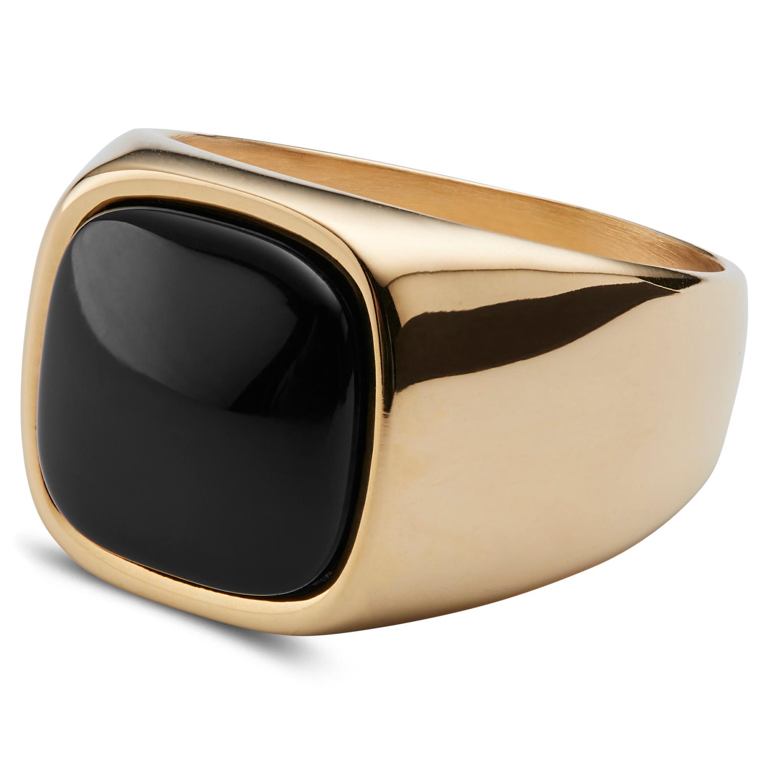 Len Goudkleurige Gravel Ring Len Goudkleurige Gravel Ring