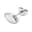 Organic | Fleck Silver-Tone Stainless Steel Stud Earring Organic | Fleck Silver-Tone Stainless Steel Stud Earring