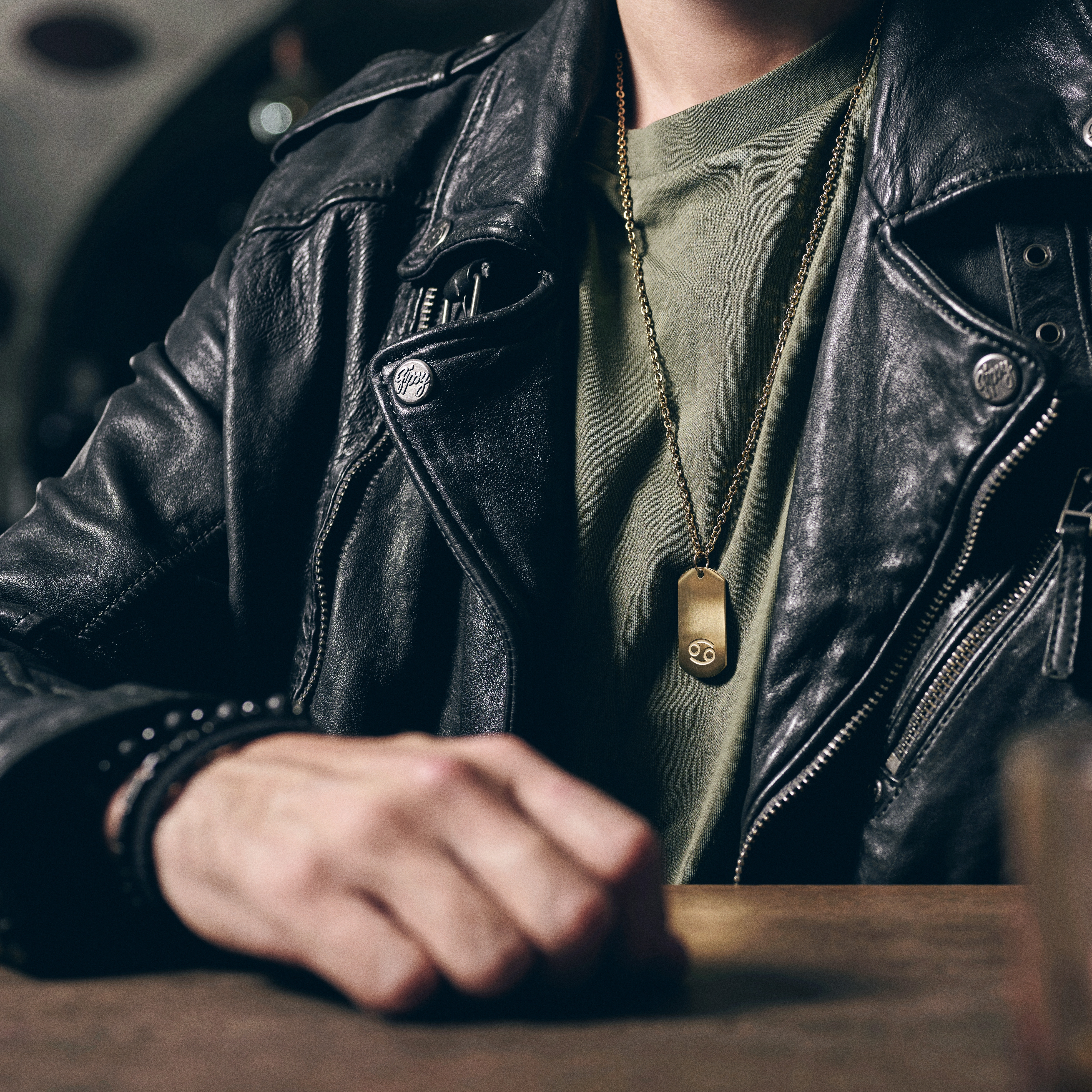 Cancer Zodiac Gold-Tone Steel Necklace - 4