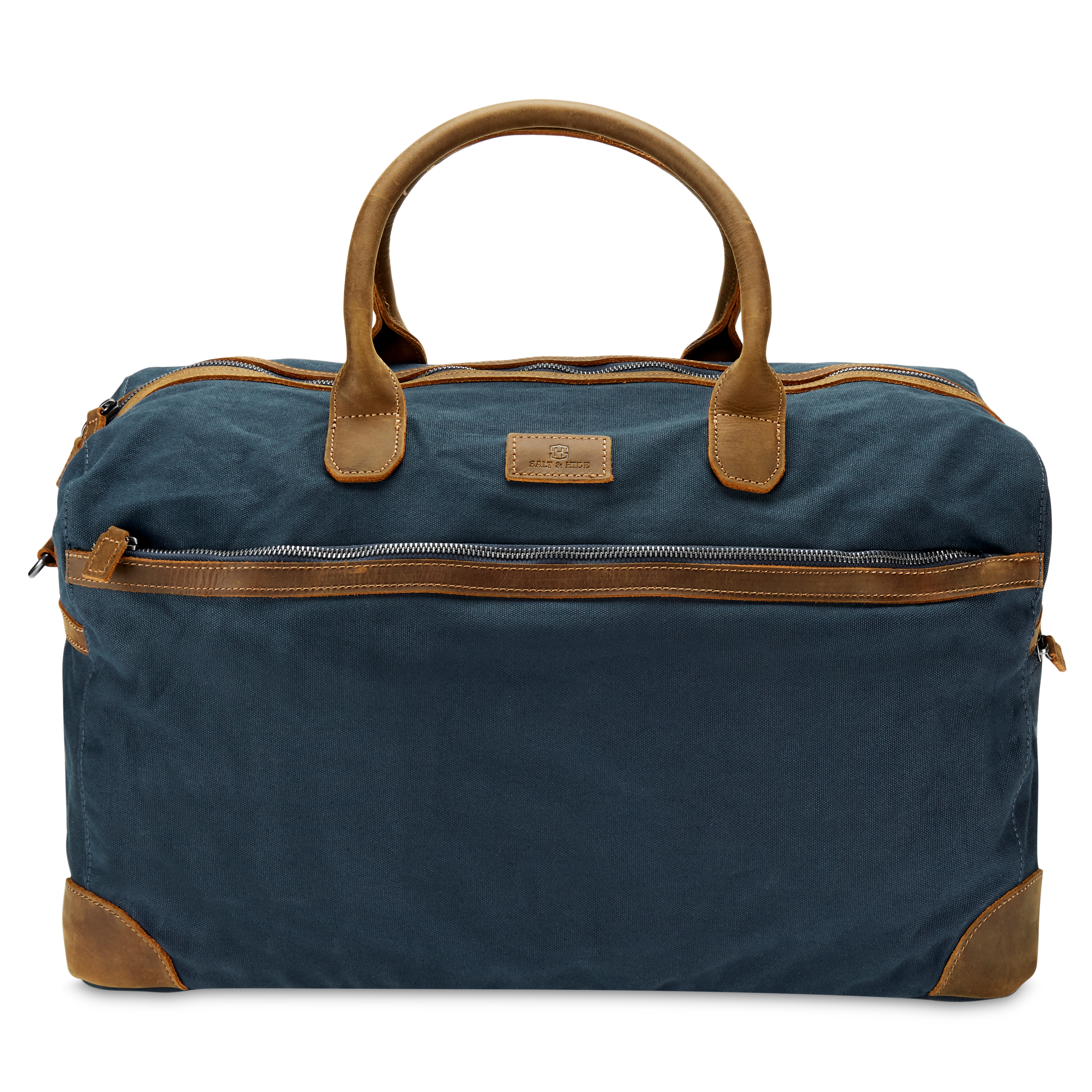 Sutton Blue & Tan Tarpa Duffel Bag  - 4