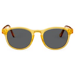 Classic Yellow & Dark Grey Polarised Sunglasses