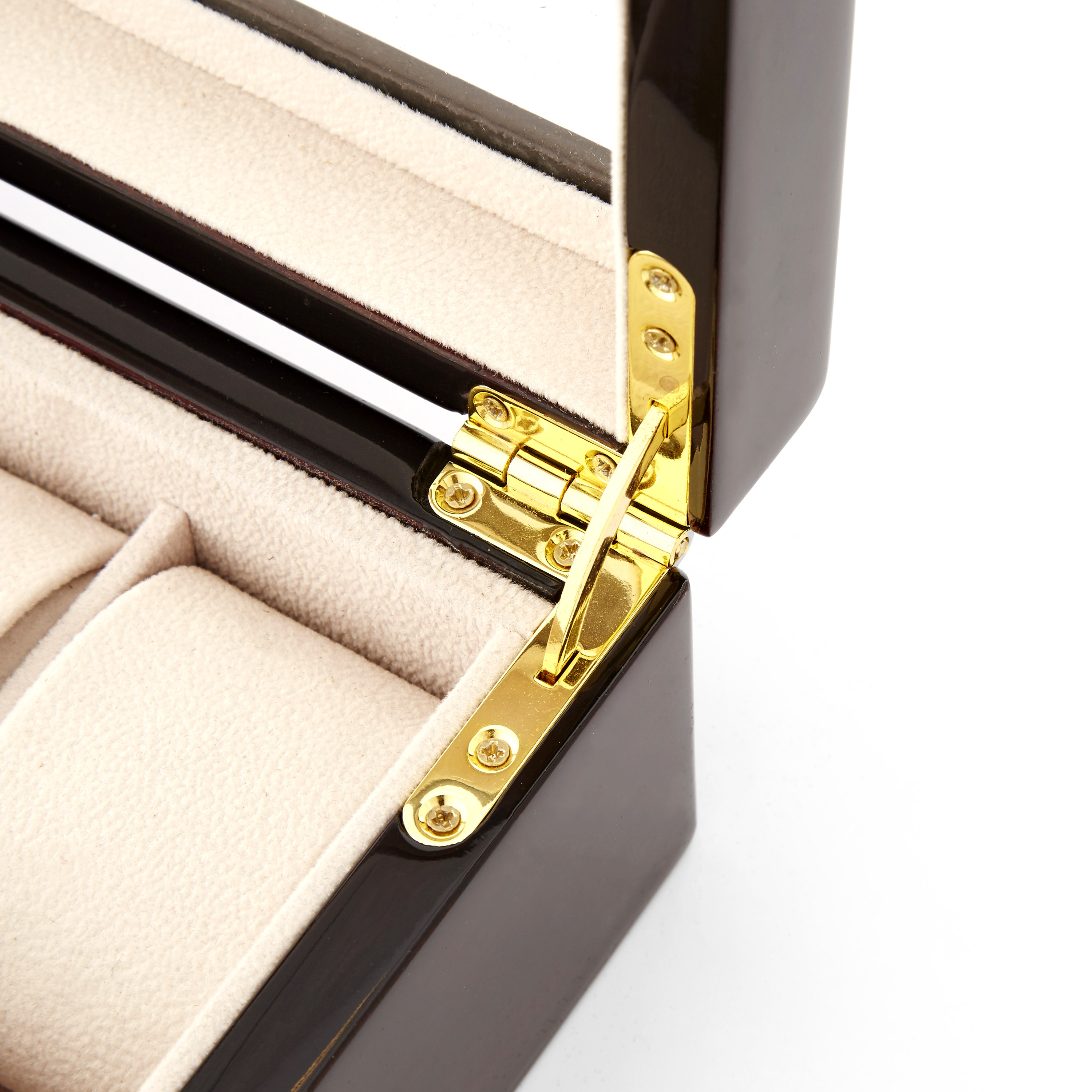 Elegante Braune Uhrenbox - 6 Uhren - 4