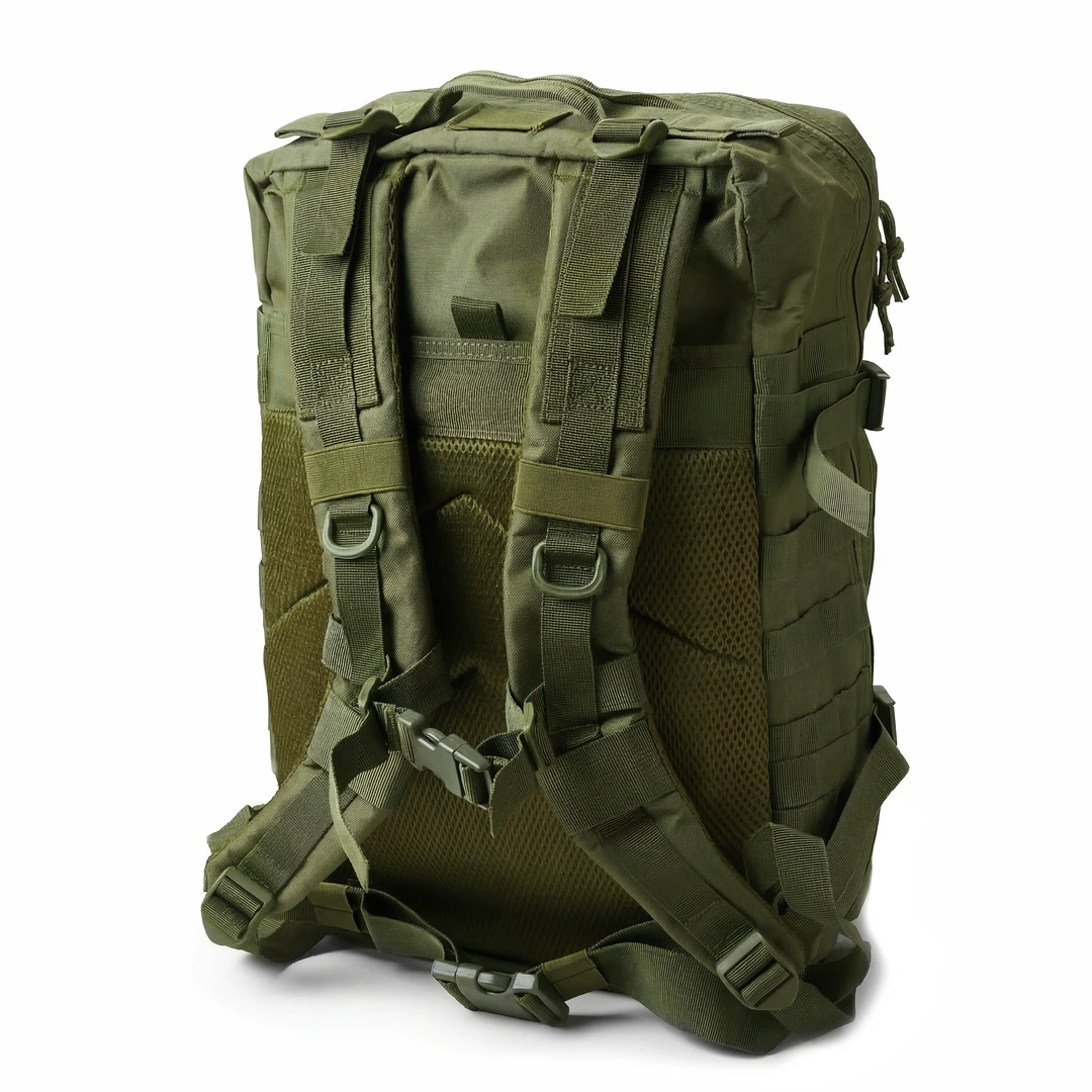 Expedition | Army Green 40L Tactical Backpack with Patch Panel | In ...