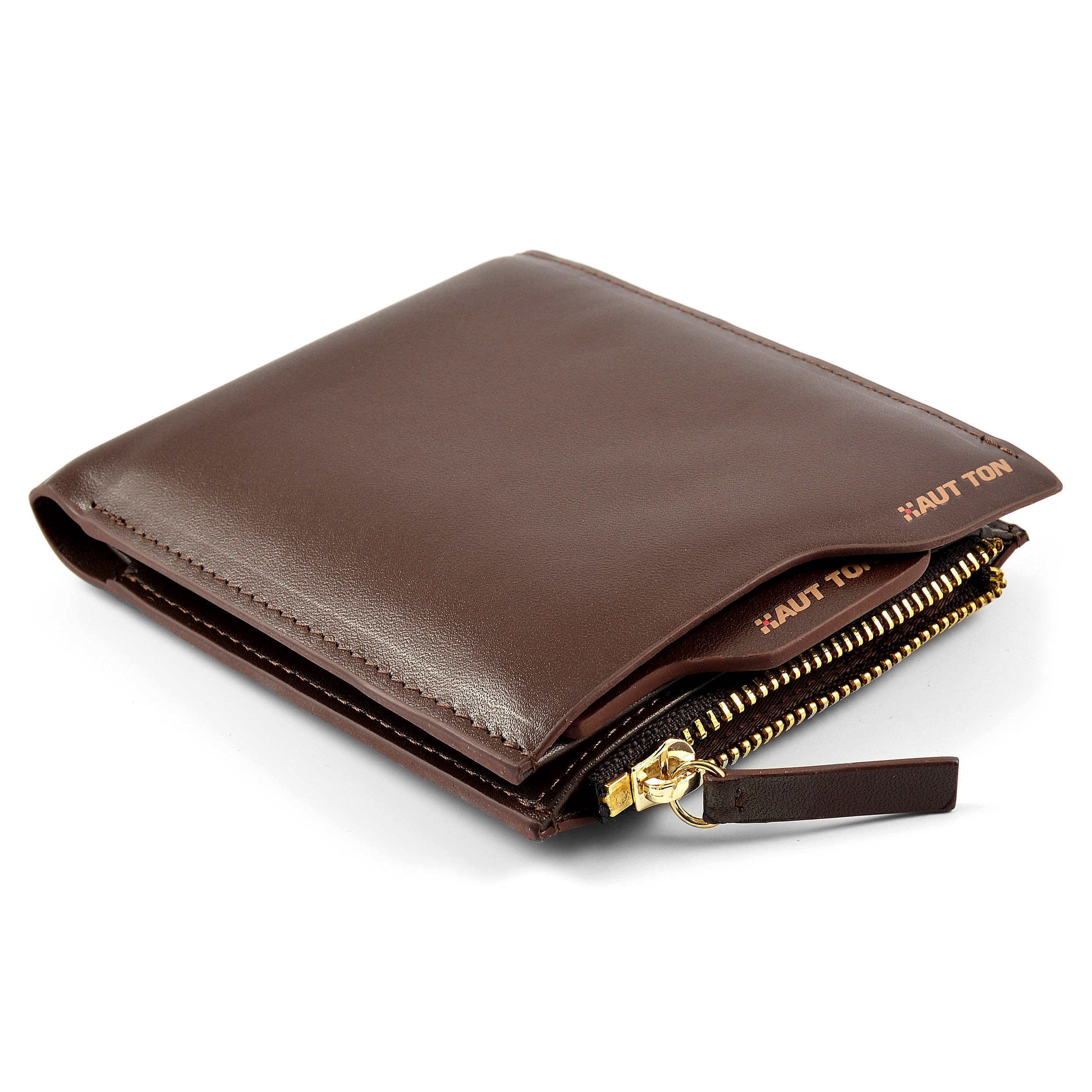 Braune Leder Geldbörse - 5