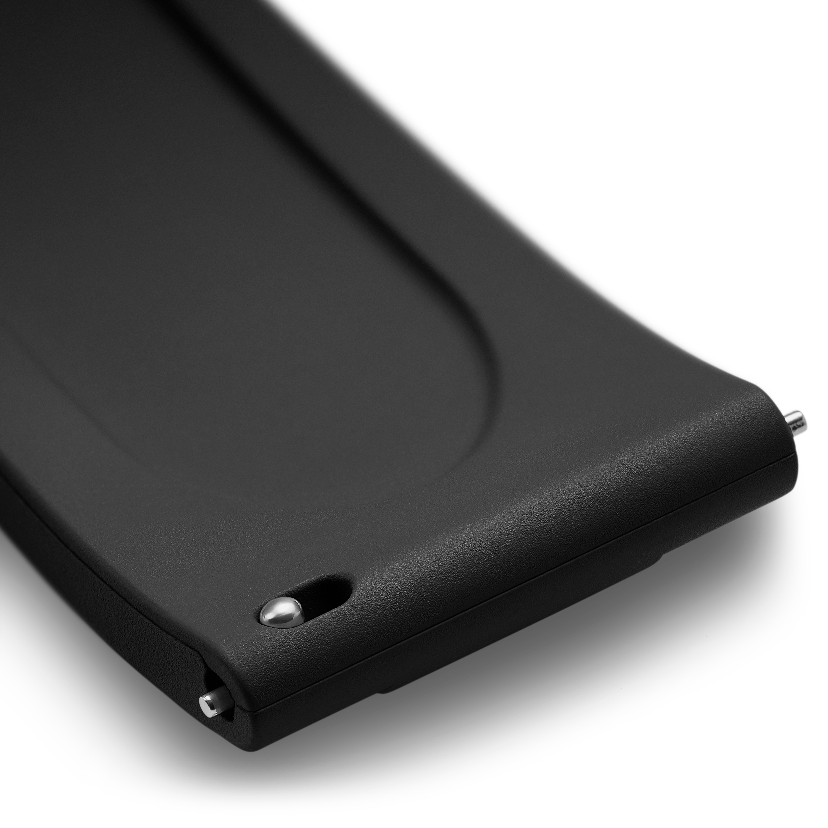 Black 22 mm Quick-Release Rubber Strap - 4