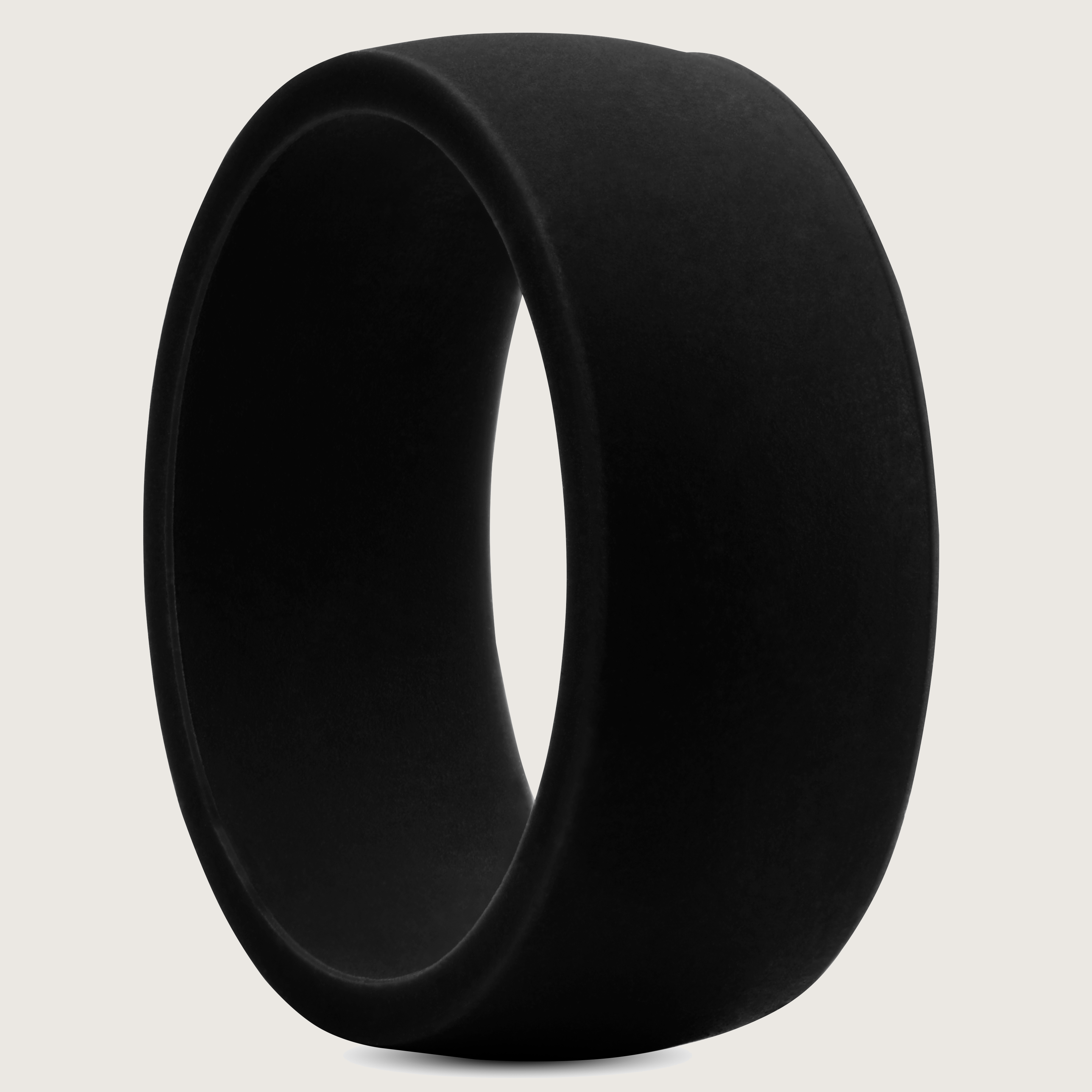 Men's Silicone Wedding Band - Thin, Breathable Rubber Ring For Active Jobs, Sports & Outdoor Safety