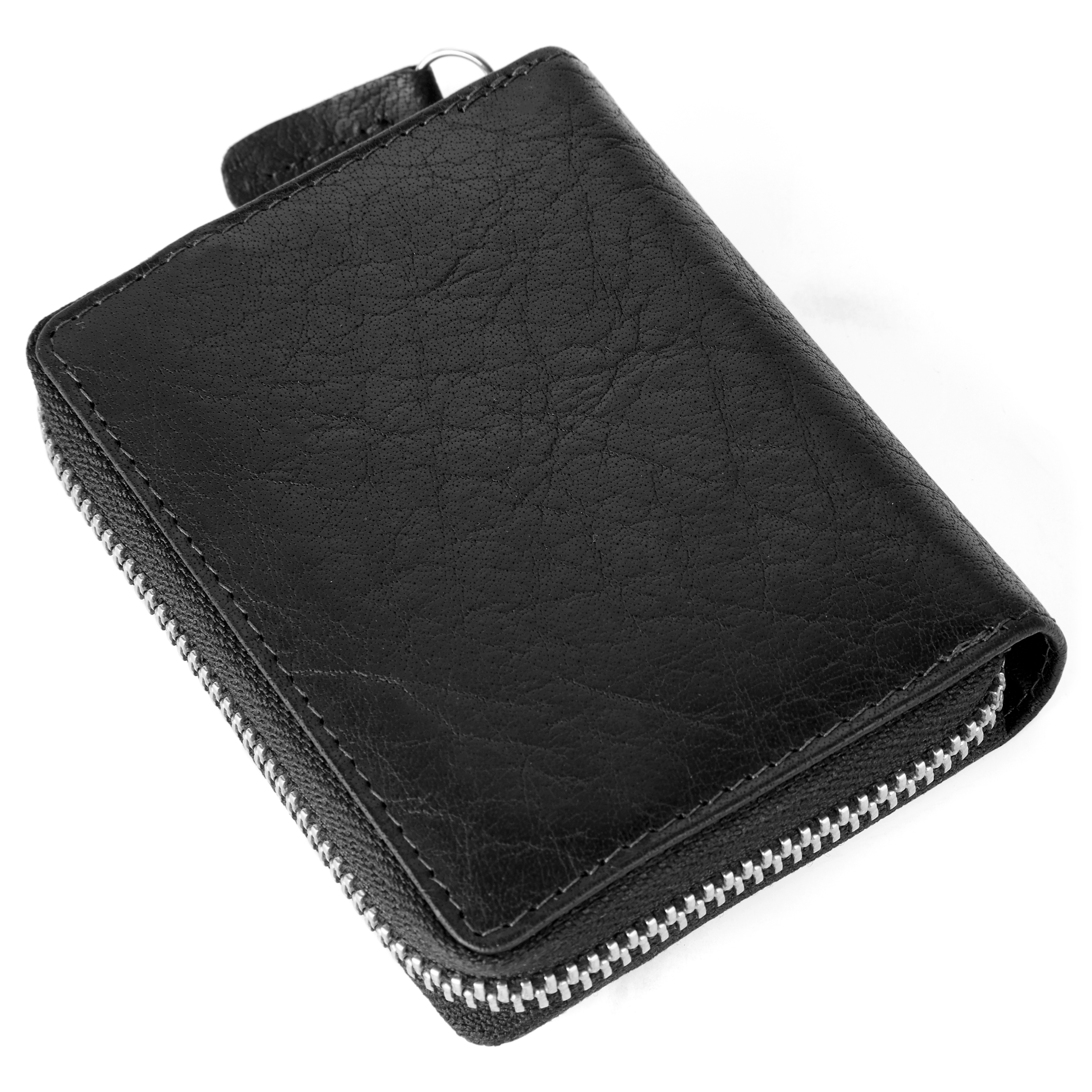 Black Montreal RFID Leather Card Holder - 4