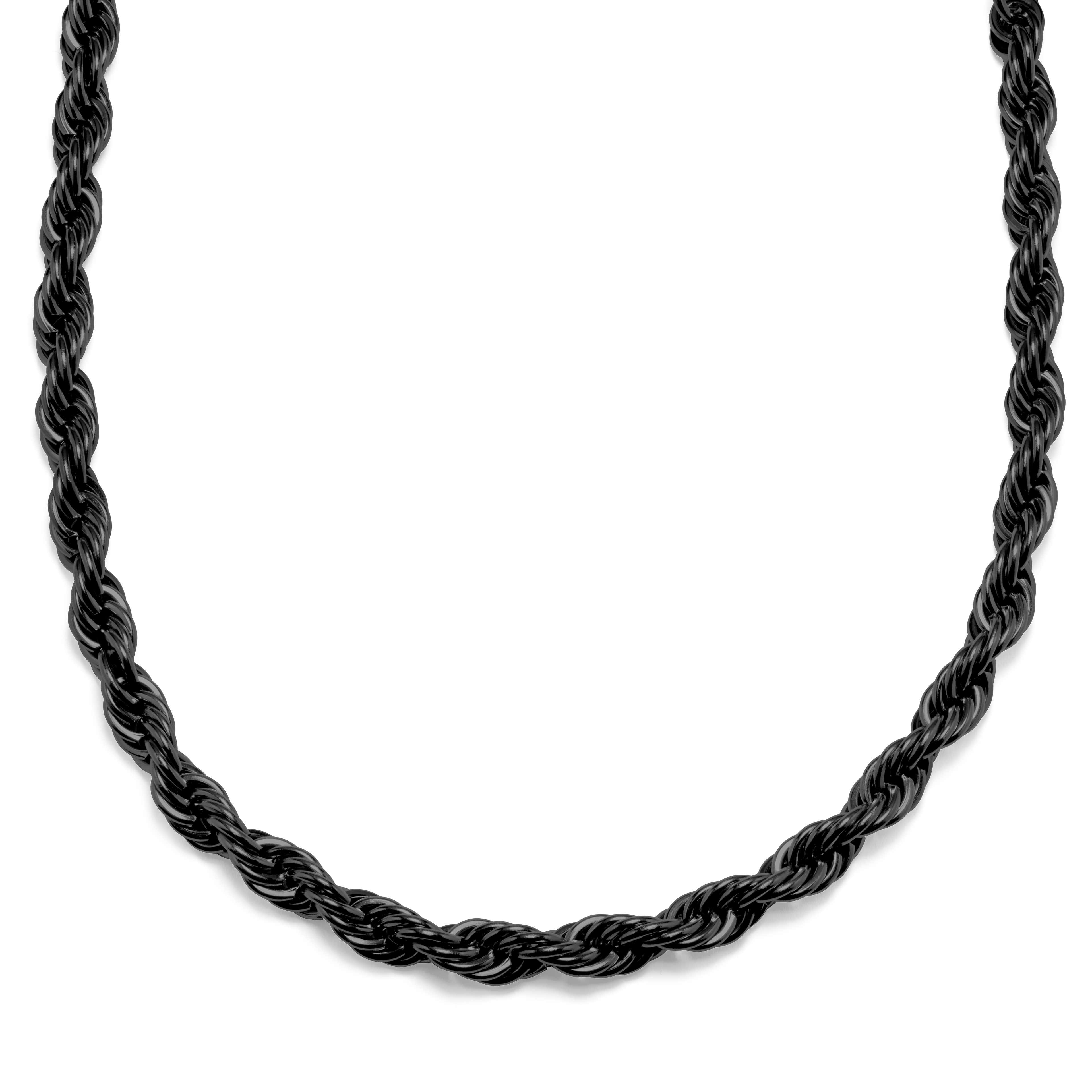 Collin Amager Gunmetal 10mm Rope Chain Necklace