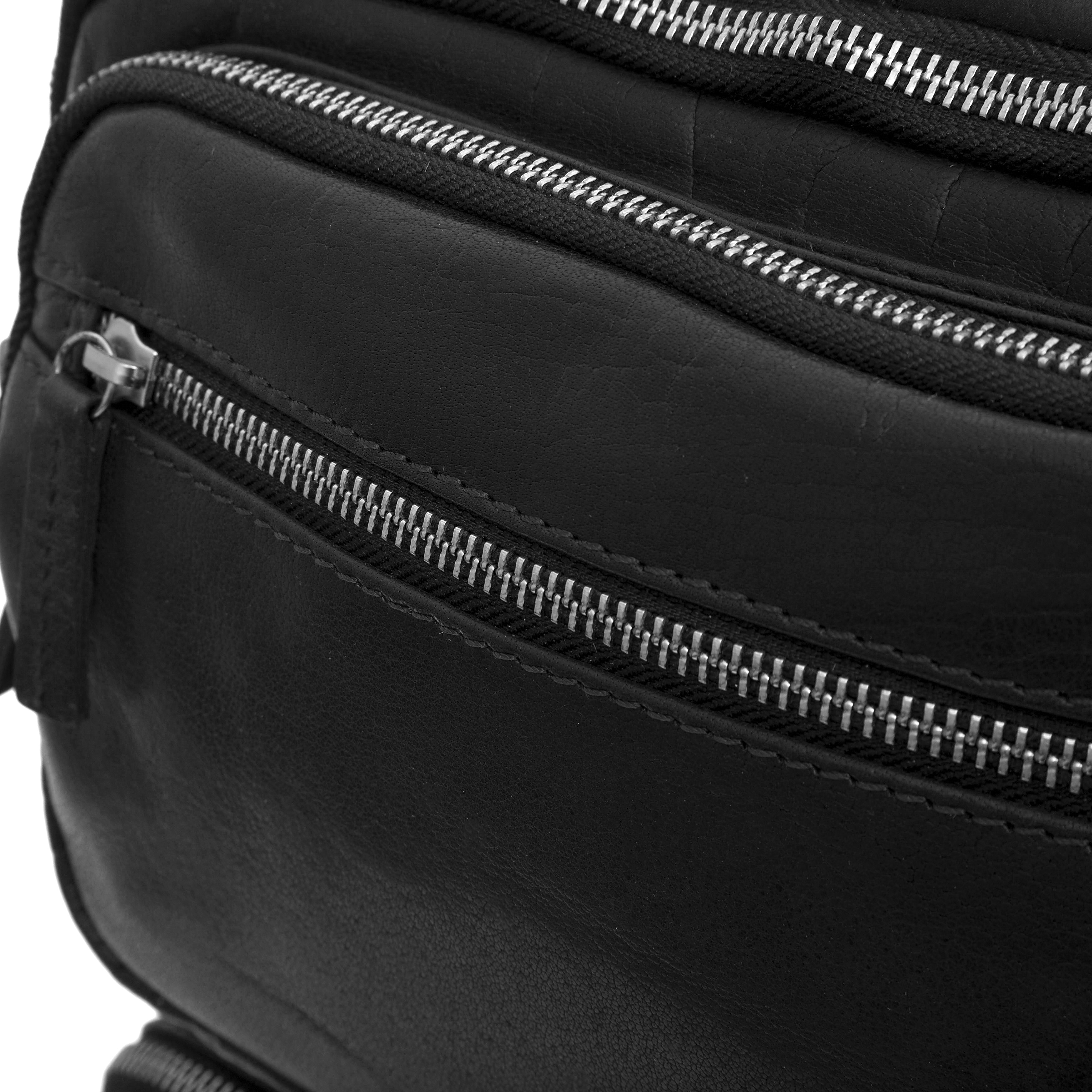 Mochila Montreal de cuero negro - 10