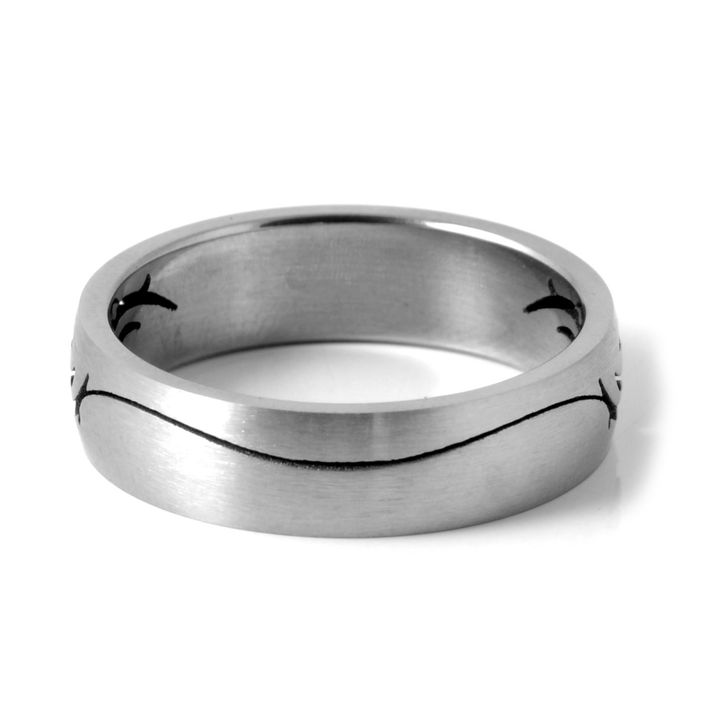 Oceľový prsteň Tribal - 3