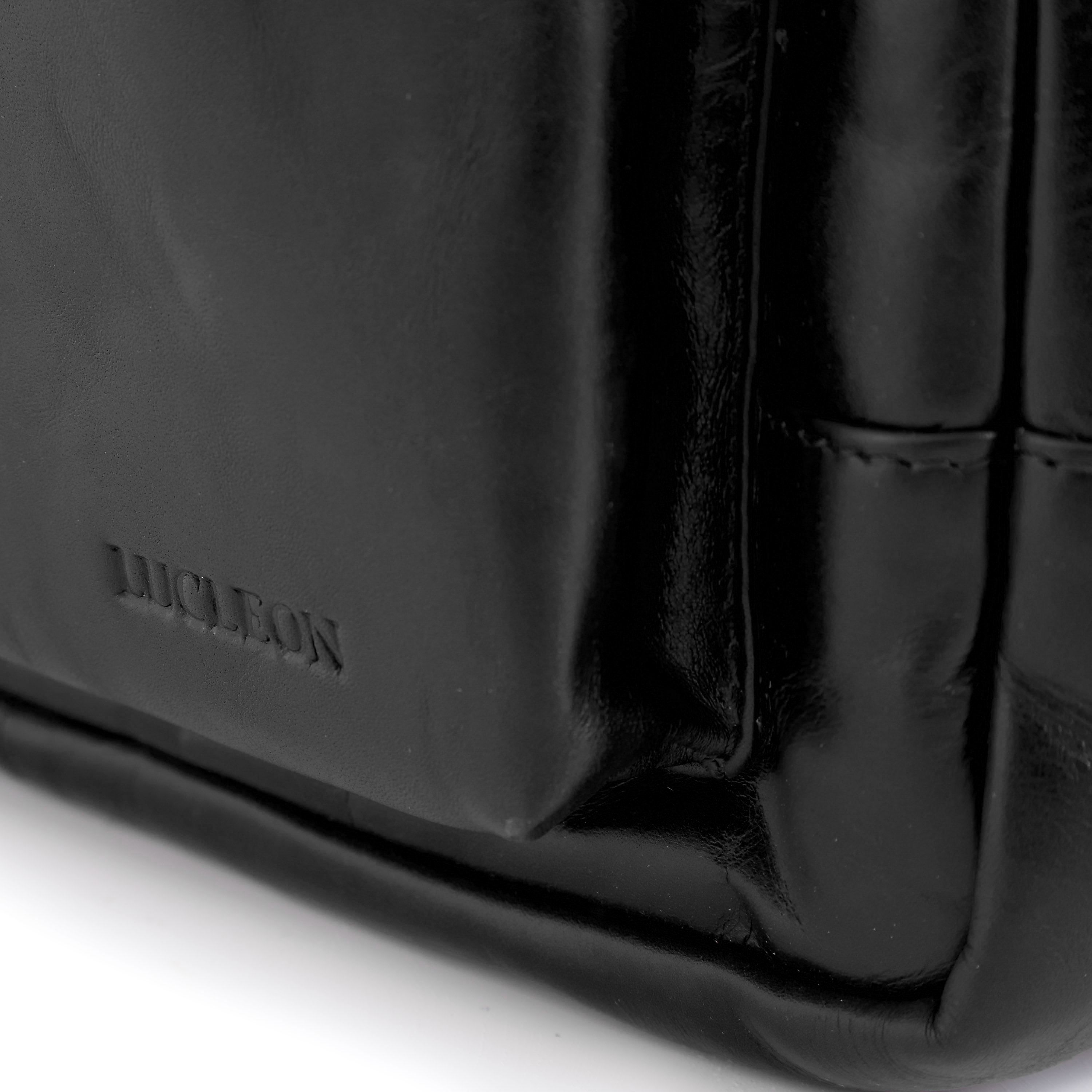 Schwarzer Klassischer Jasper Lederrucksack - 5