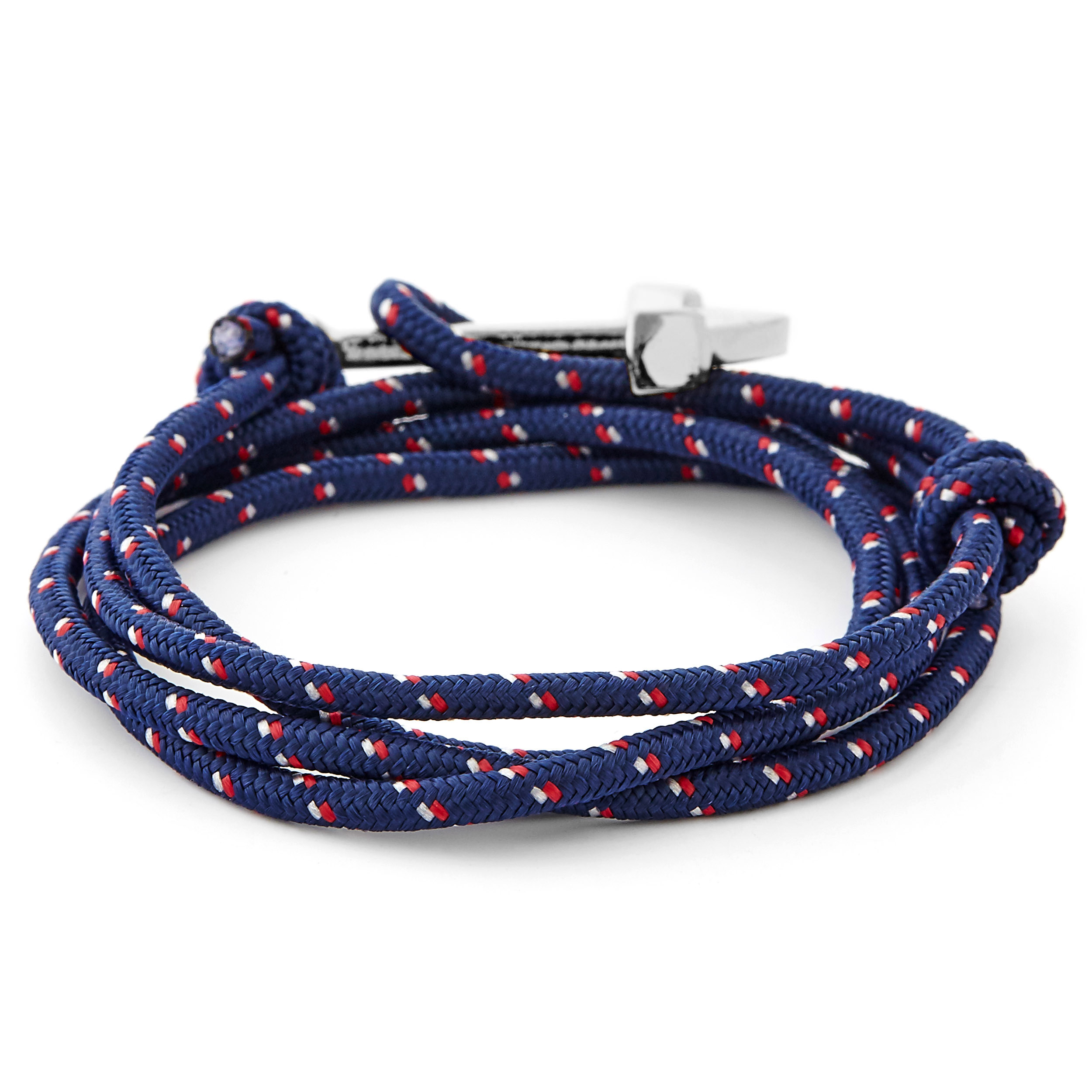 Marineblaues Matrosen Anker Armband - 3