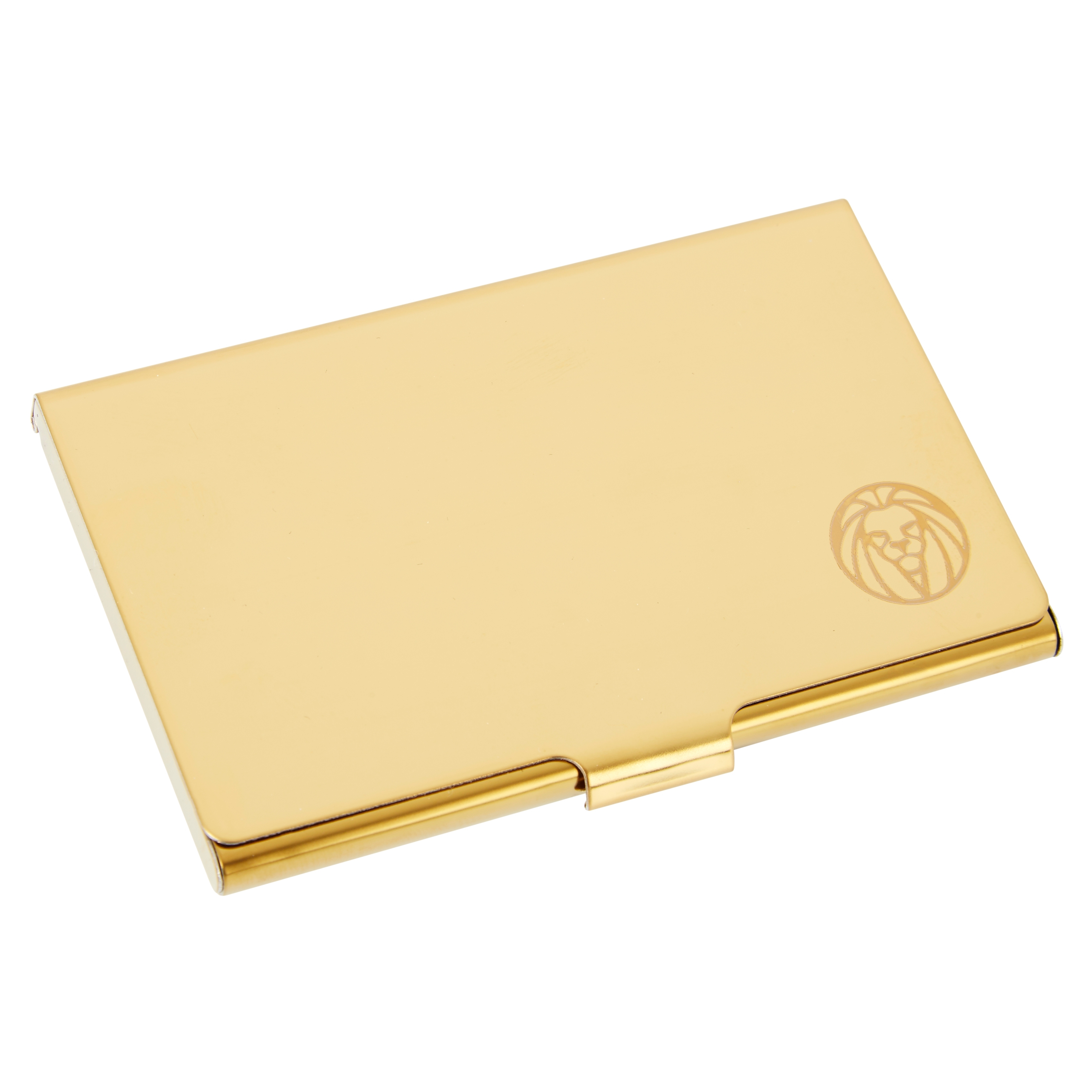 Gold-Tone Stainless Steel Card Holder - 2