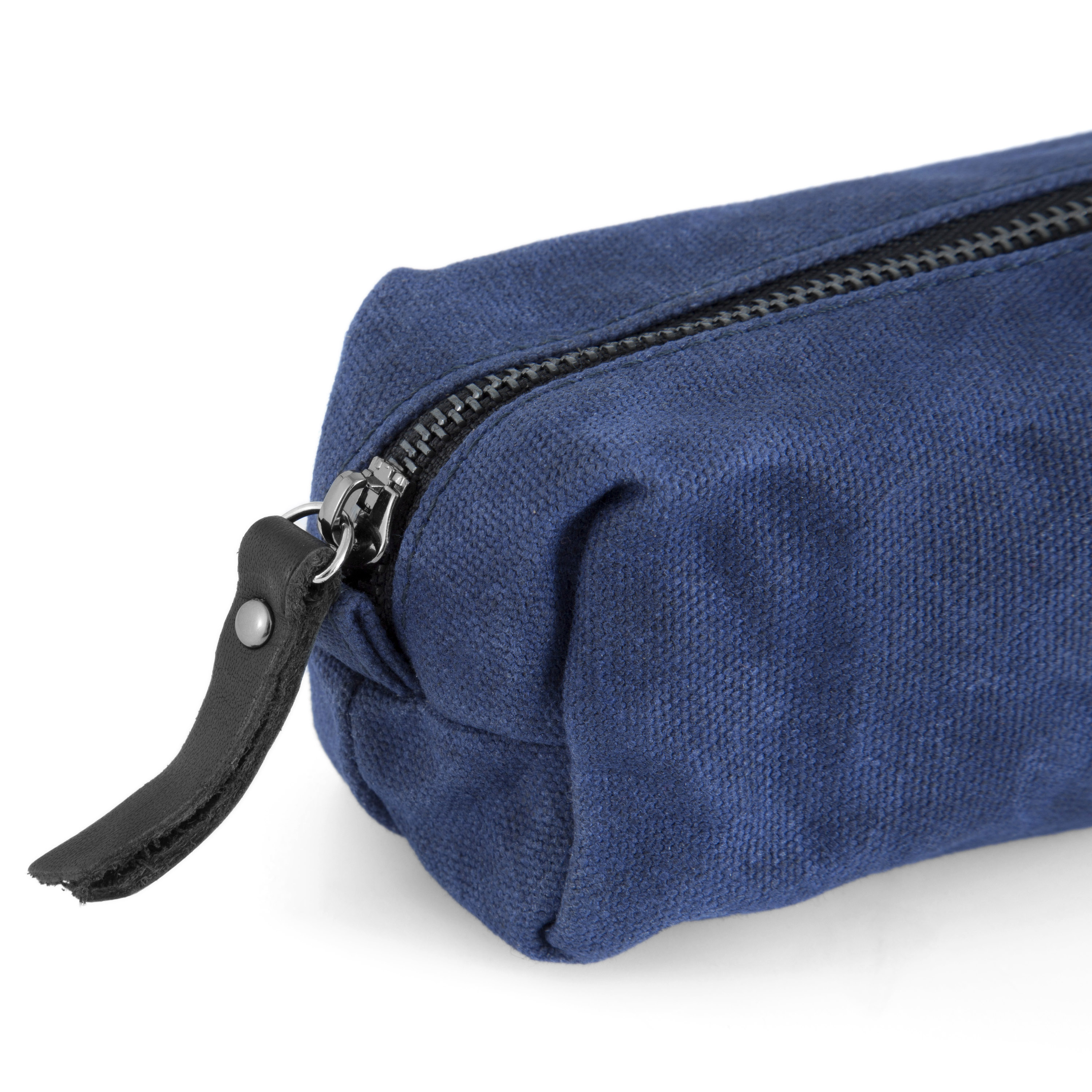 Marineblå Mini Toalettmappe av Vokset Kanvas - 6