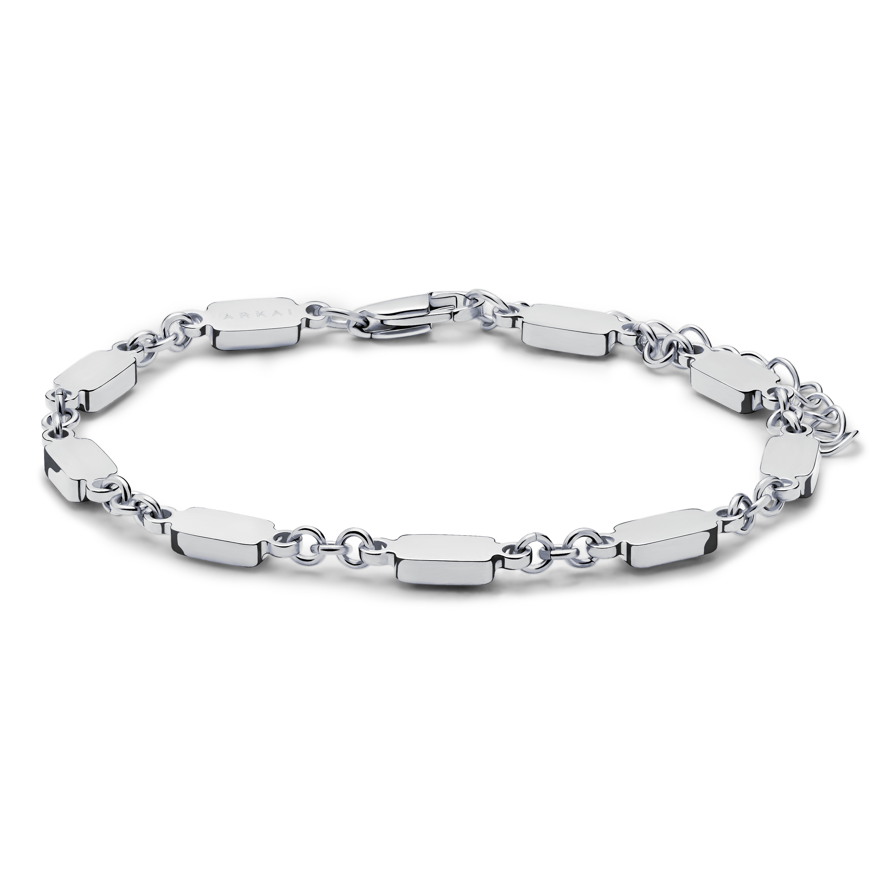 Prism | Rød Krystalglas & Sølvtonet Armbånd - 6
