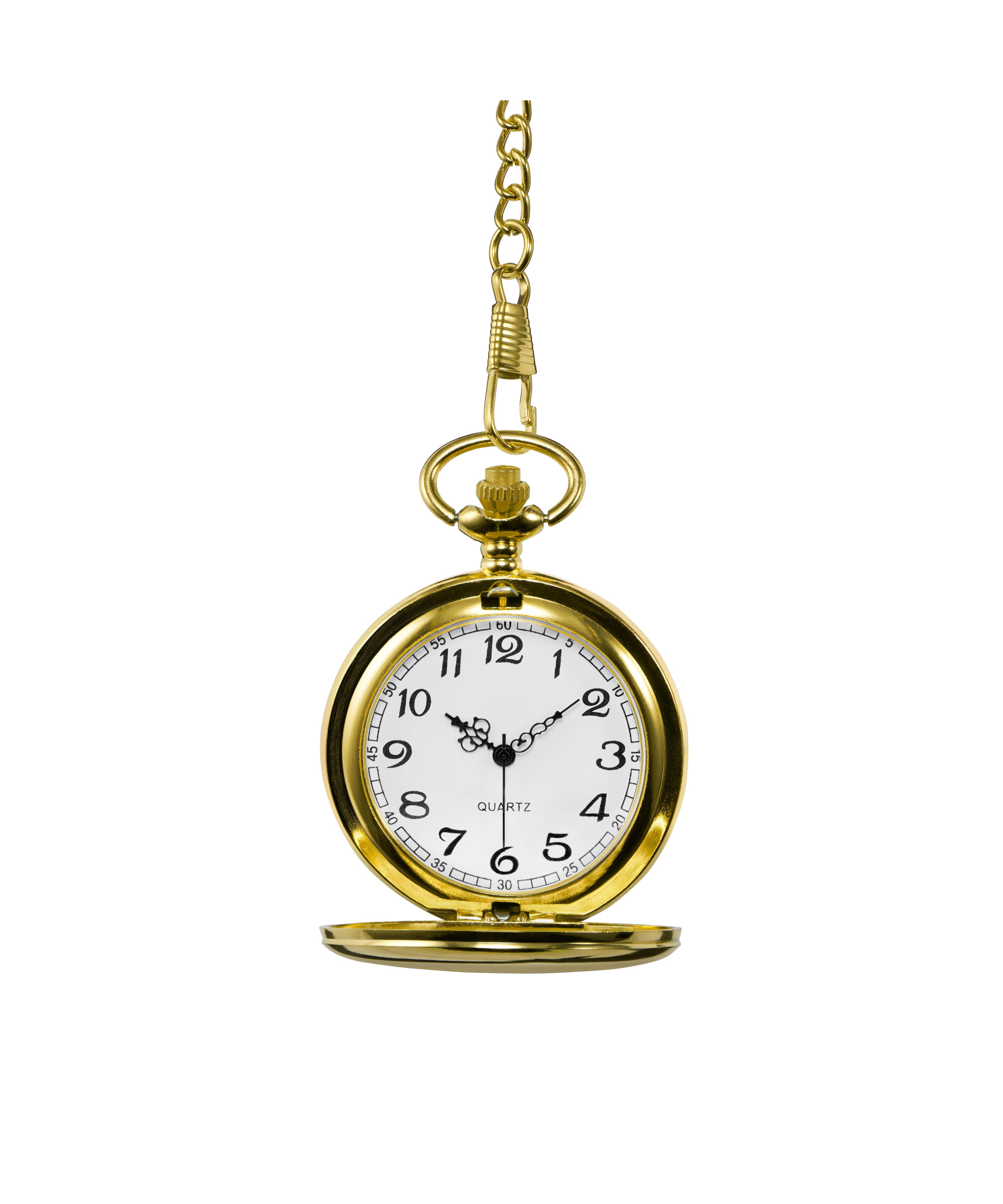 Gold-Tone Pocket Watch