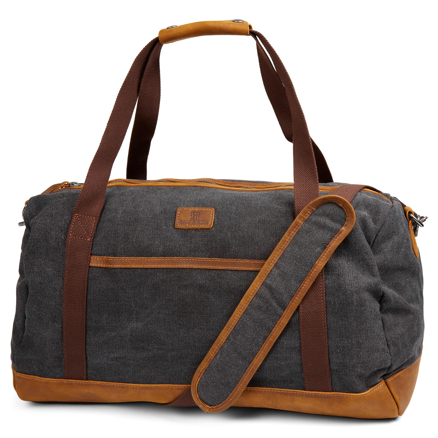 Shem Graue & Hellbraune Duffle Bag Reisetasche Shem Graue & Hellbraune Duffle Bag Reisetasche