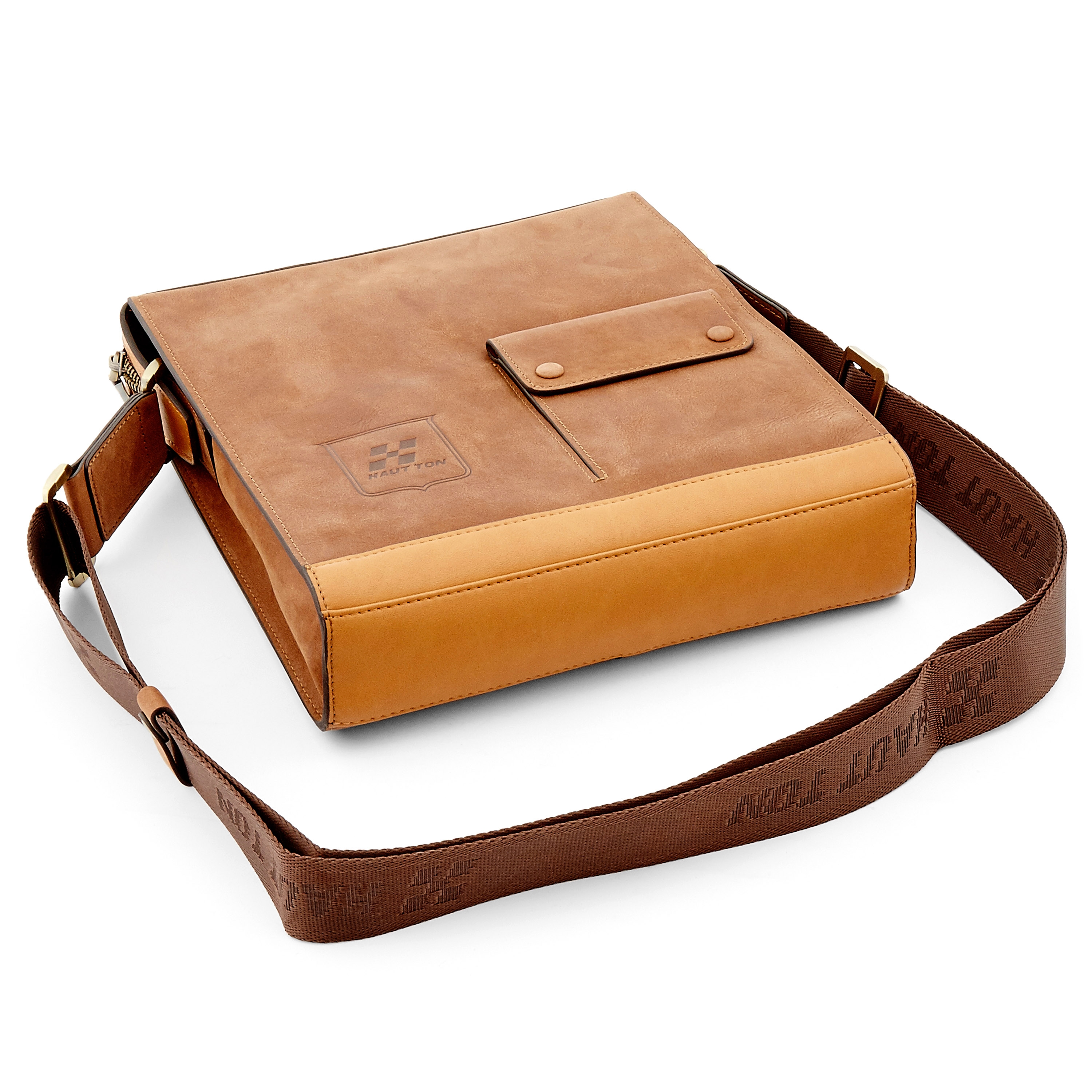 Brown Leather School Satchel - 4