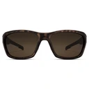 Polarisierte Schildpatt-Sportsonnenbrille mit braunen Gläsern Polarisierte Schildpatt-Sportsonnenbrille mit braunen Gläsern