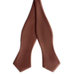 Terracotta Self-Tie Grosgrain Diamond Tip Bow Tie