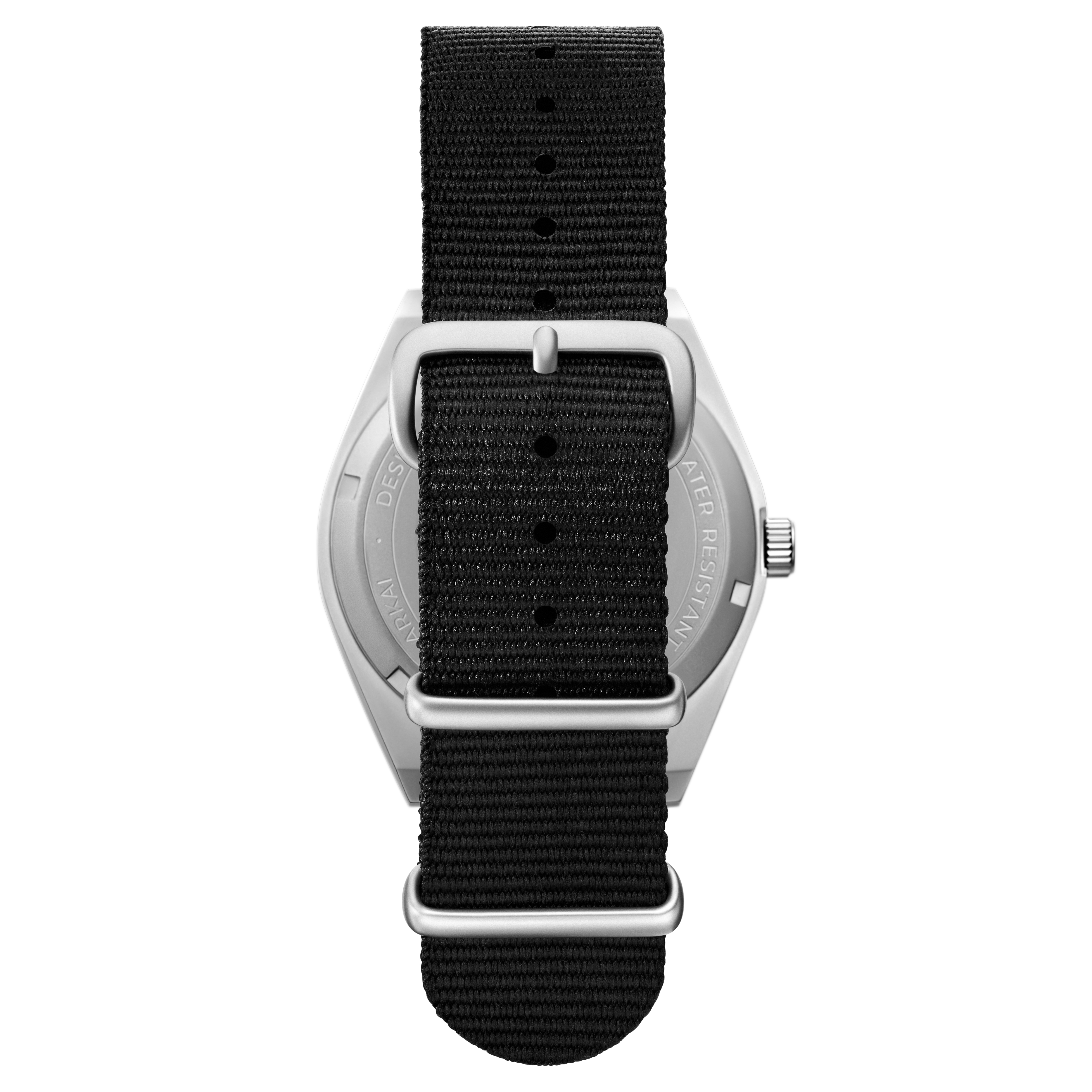 Haka | Orologio semplice in color argento e nero - 5