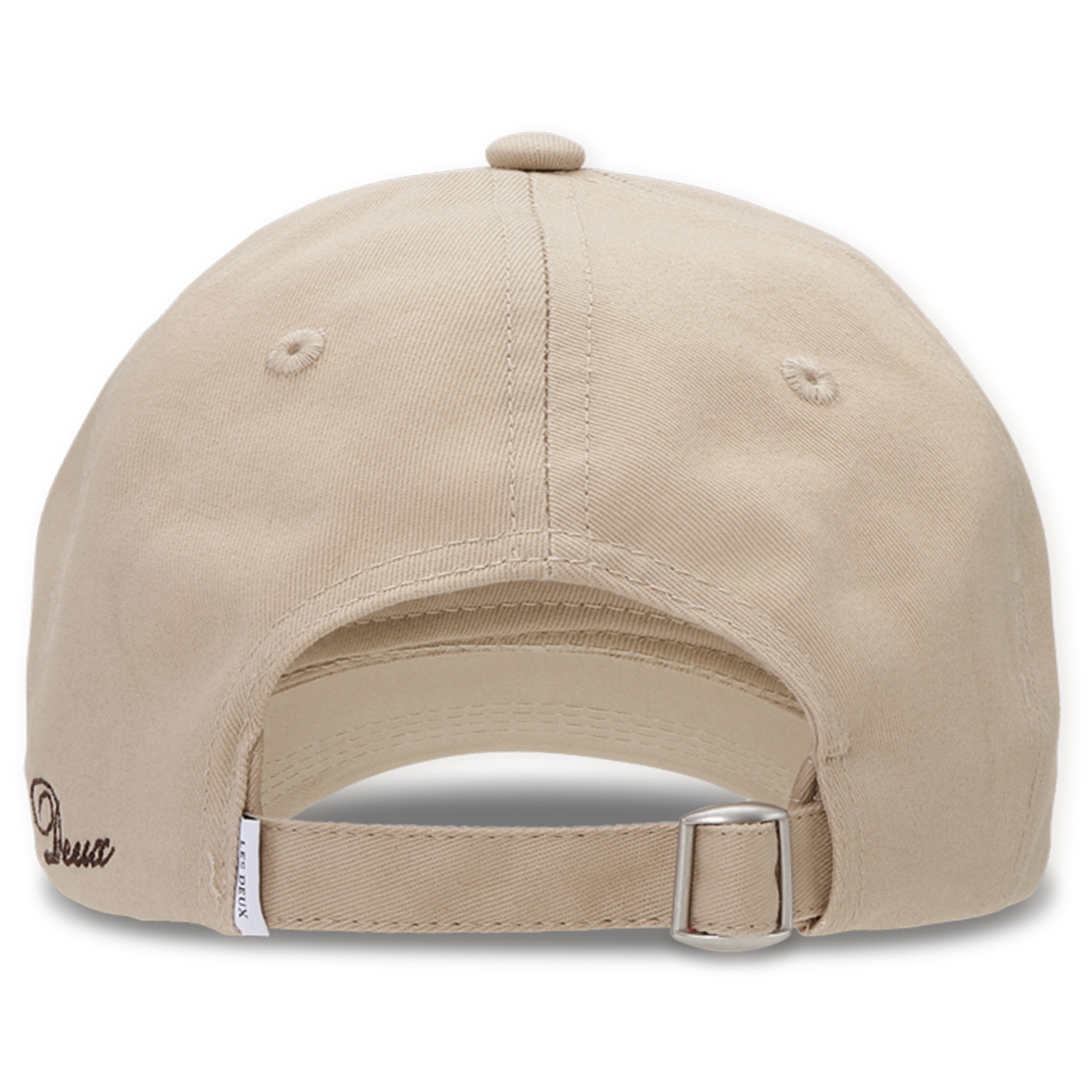 Les Deux | Dunkelbraune LD Logo Dad-Kappe - 8