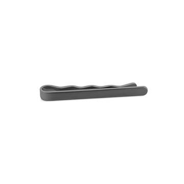 Matt Rotguss Schwarz abgerundete Krawattenklammer 4 cm Matt Rotguss Schwarz abgerundete Krawattenklammer 4 cm