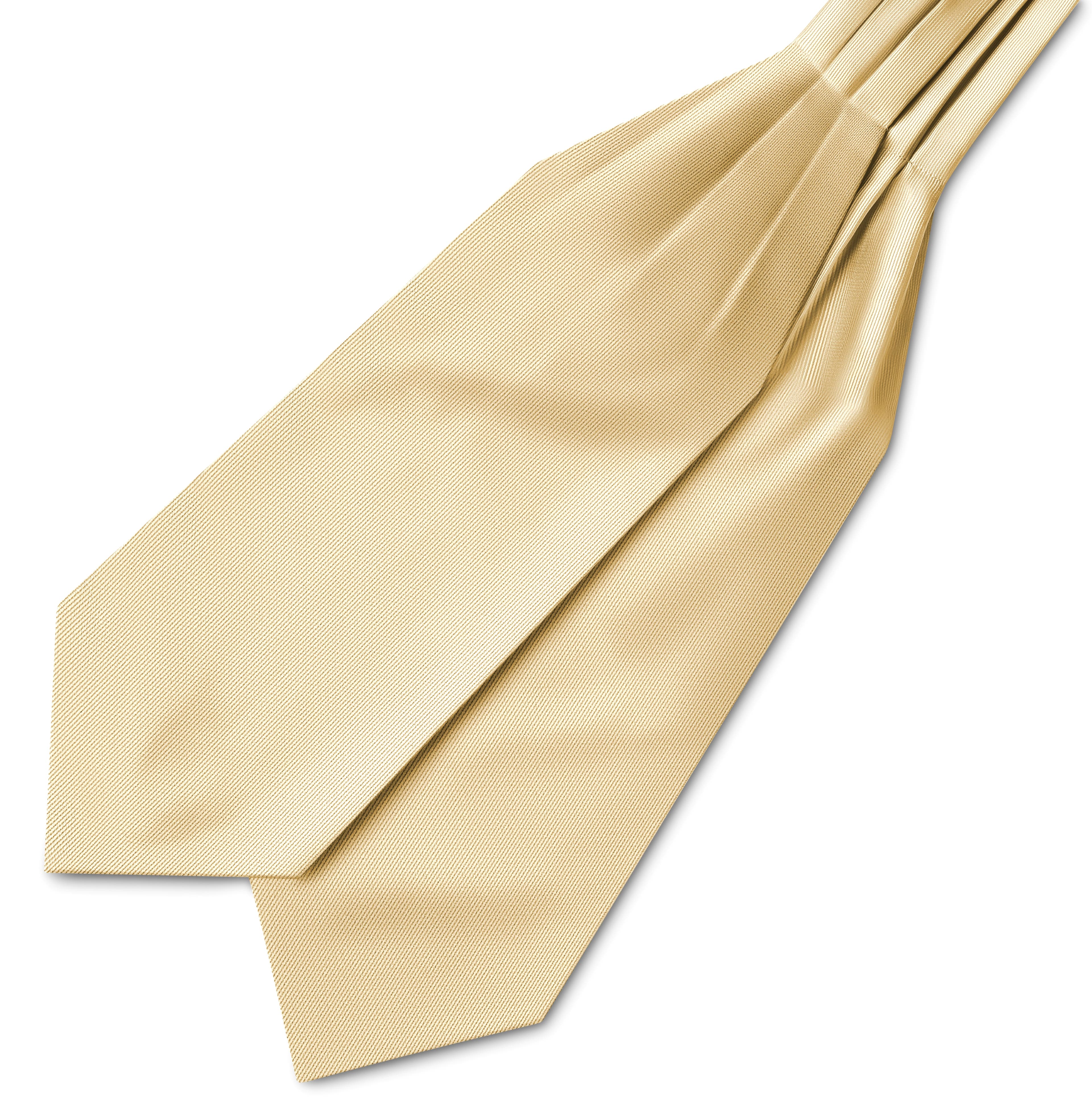 Grogrénový kravatový šál vo farbe šampanského 