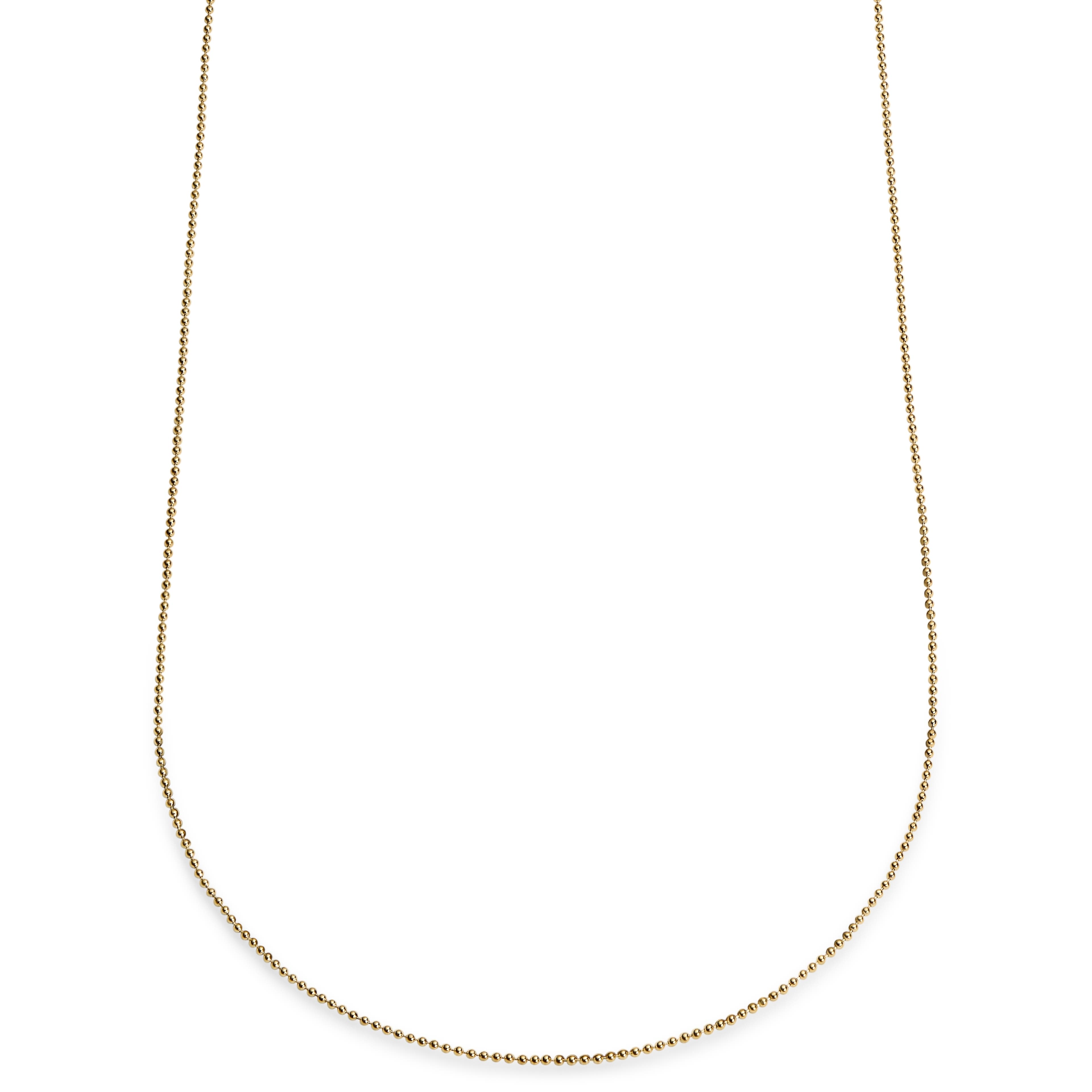 Essentials | Collier de chaîne à boules doré 1,6 mm Essentials | Collier de chaîne à boules doré 1,6 mm