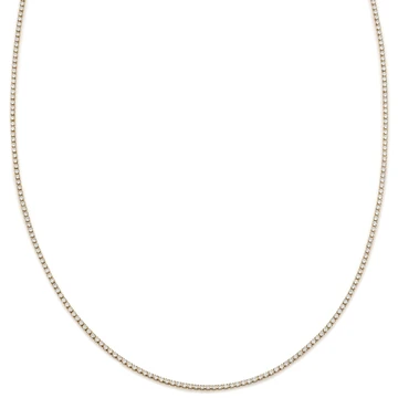 Dazzle | 2 mm 14K auksu dengta skaidraus cirkonio teniso tipo kaklo papuošalas Dazzle | 2 mm 14K auksu dengta skaidraus cirkonio teniso tipo kaklo papuošalas