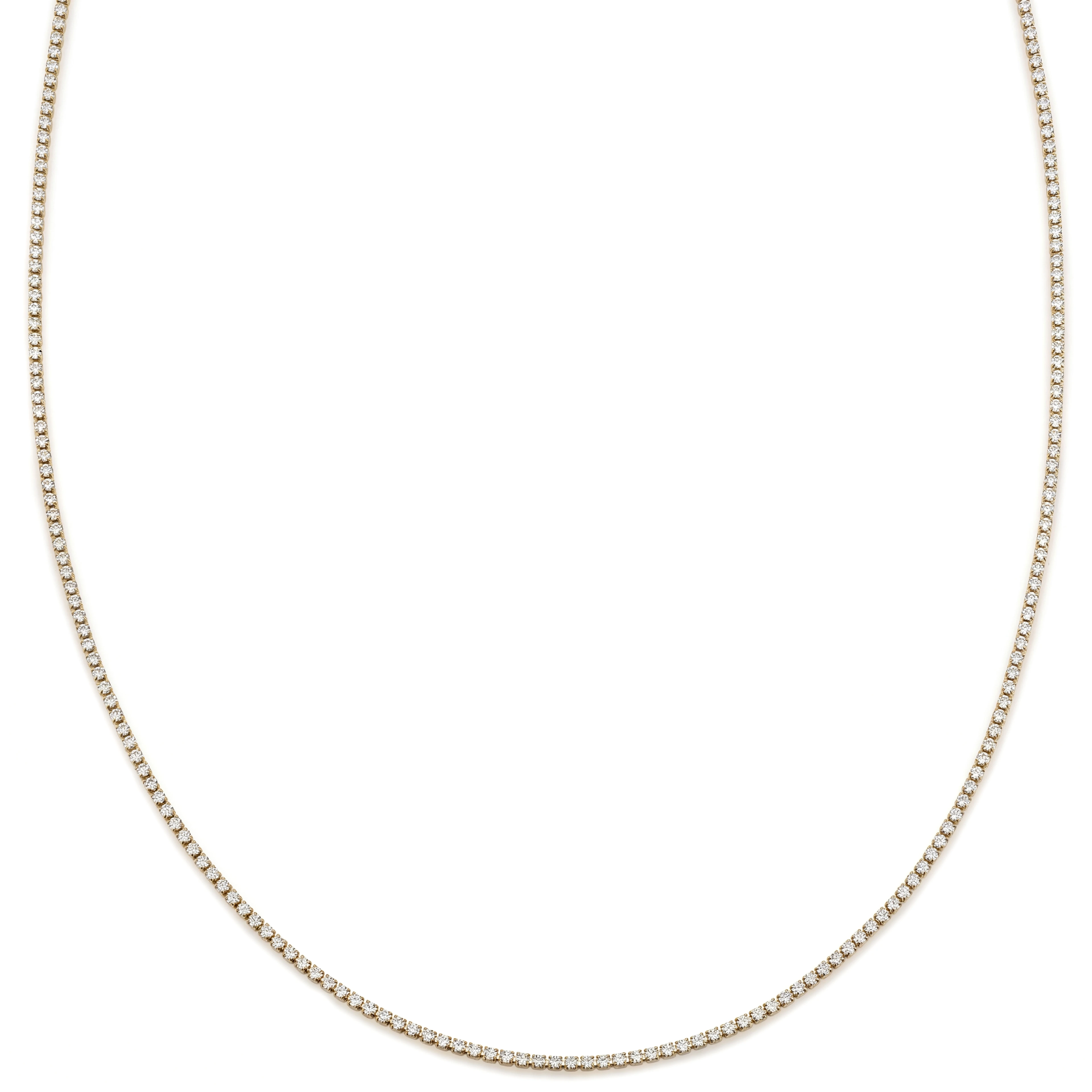 Dazzle | 2mm Teniška verižica s kristalnimi cirkoni, prevlečena s 14 K zlatom Dazzle | 2mm Teniška verižica s kristalnimi cirkoni, prevlečena s 14 K zlatom