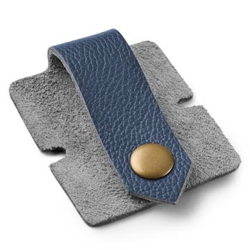 Cable Organiser | Navy Leather | Large Cable Organiser | Navy Leather | Large