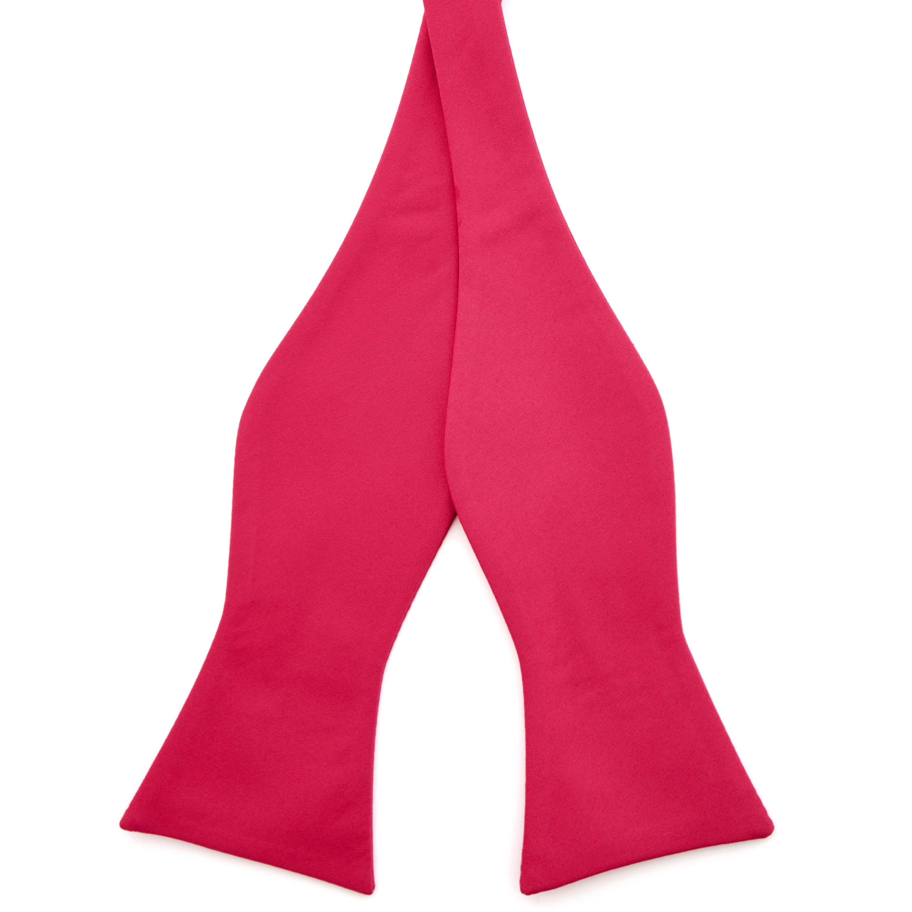 Neon Pink Basic Self-Tie Bow Tie