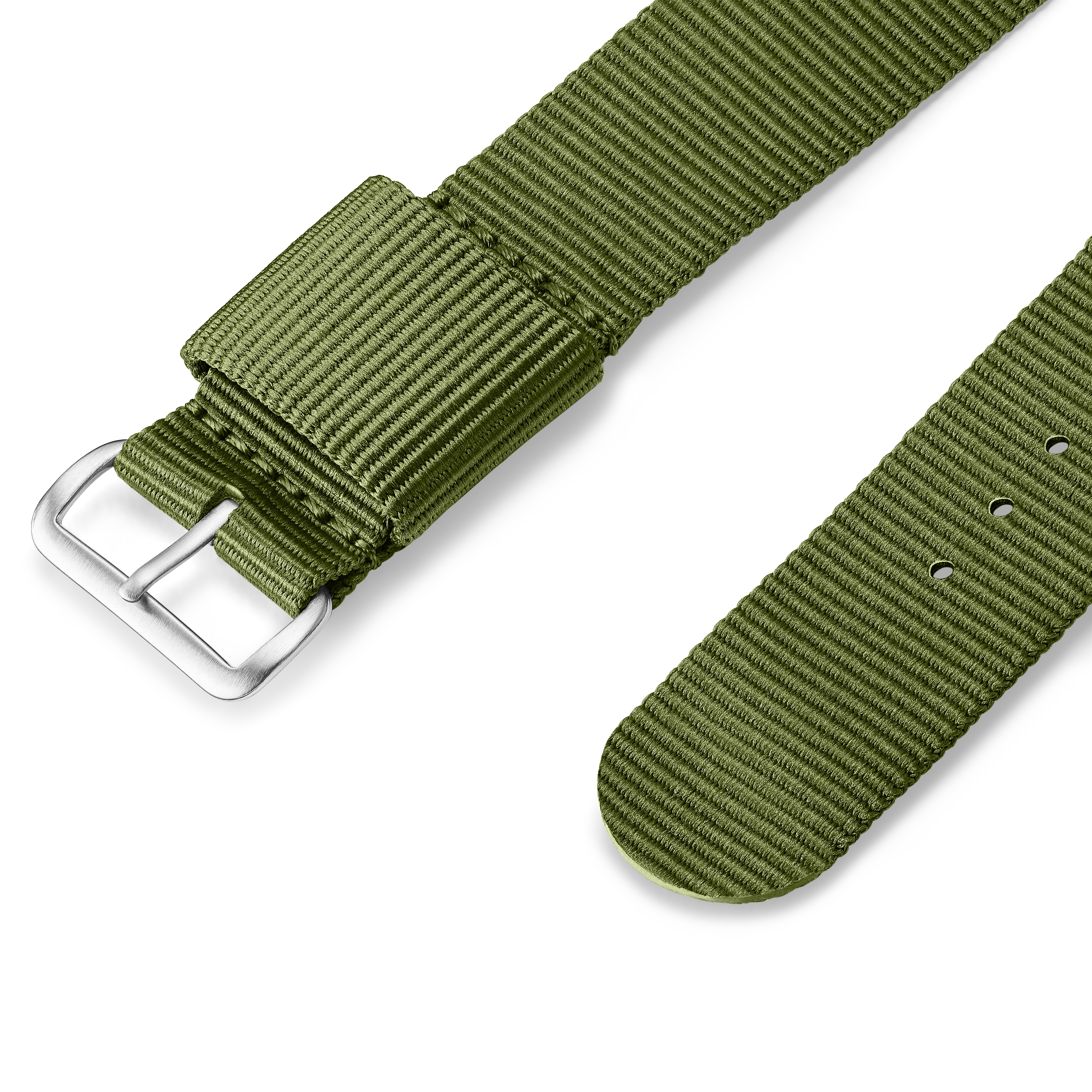 Ryka | 22 mm Army Green Nylon Watch Strap - 2