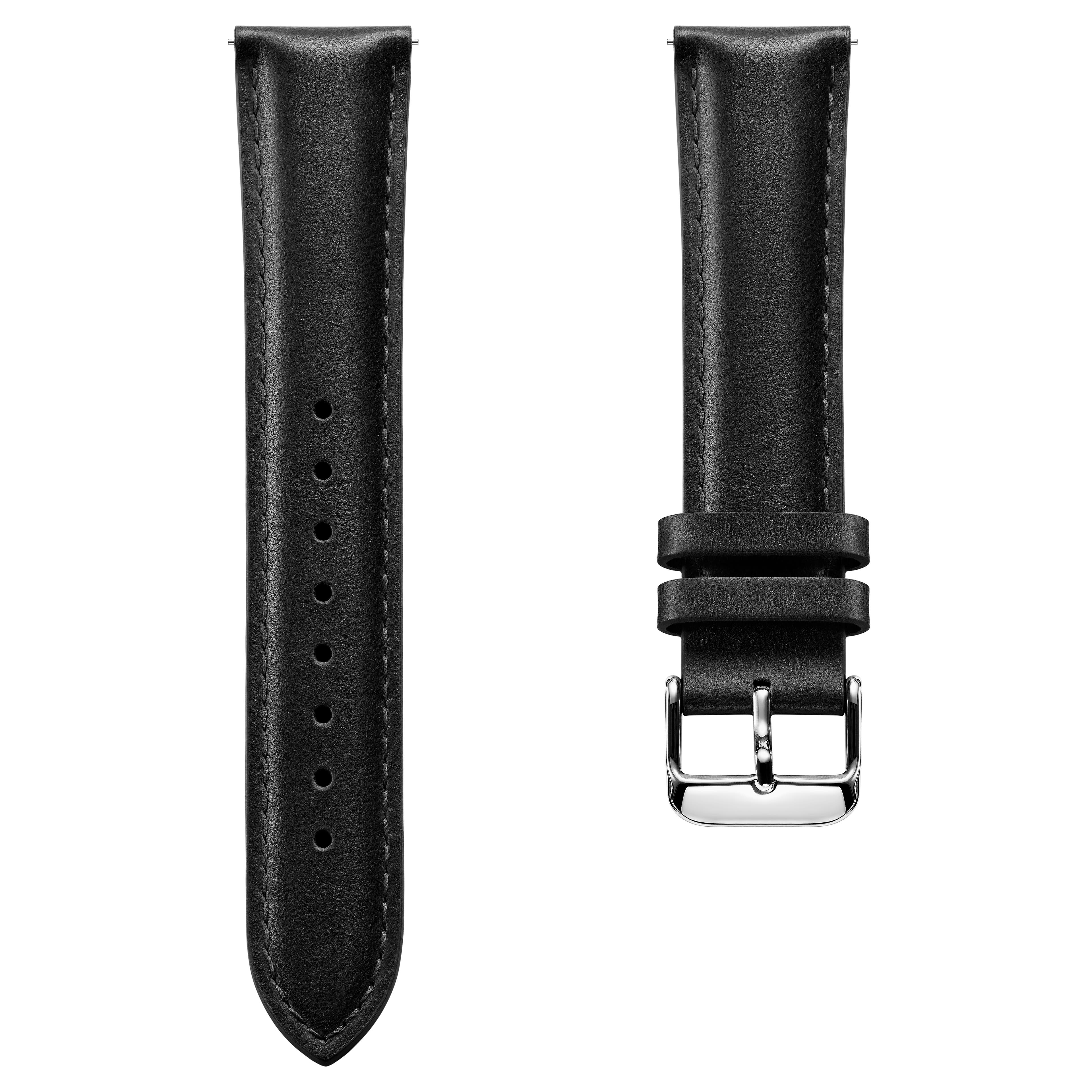 Olivier | Black Genuine Leather Watch Straps