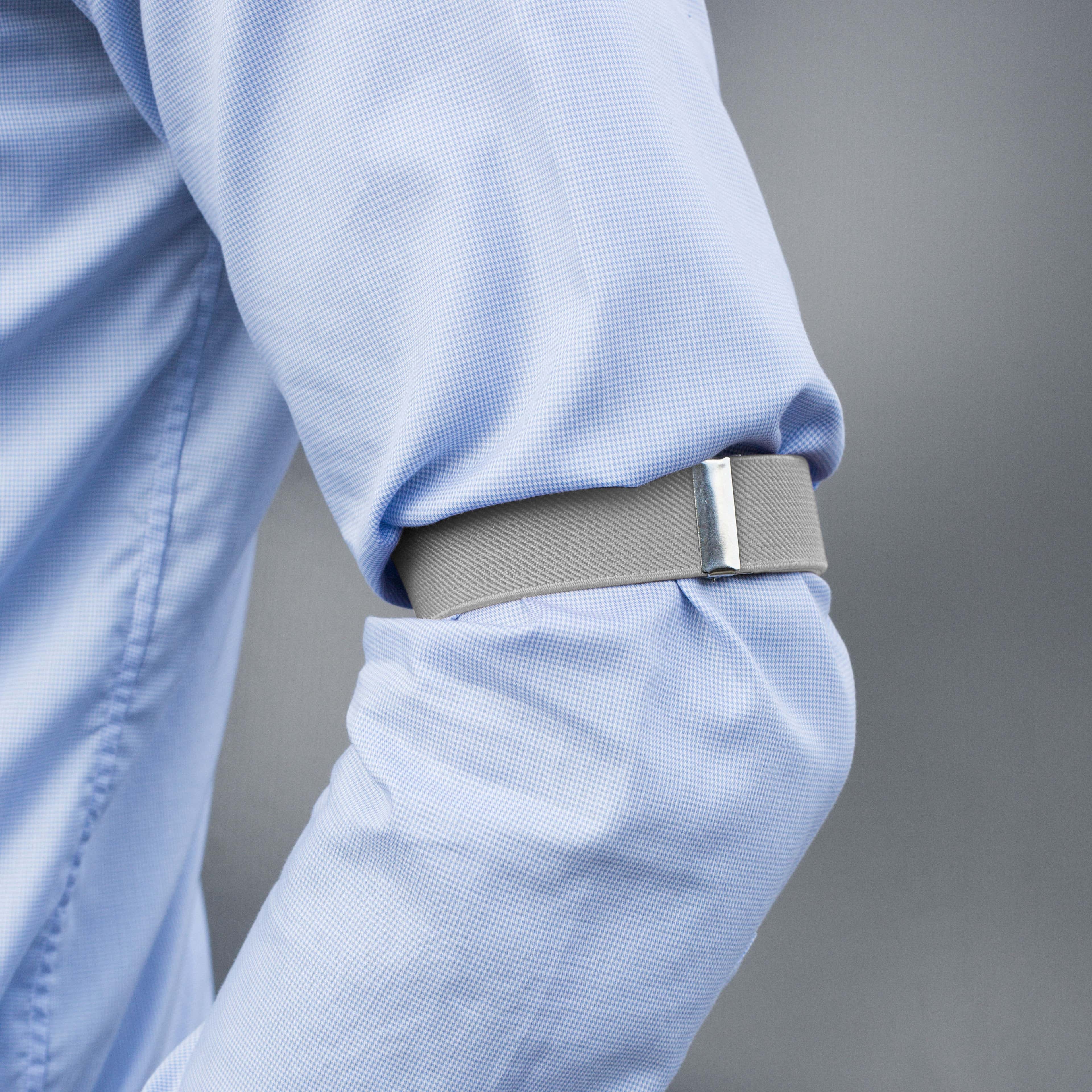 Slim Light Grey Sleeve Garters - 3 - hover best_model_shot gallery