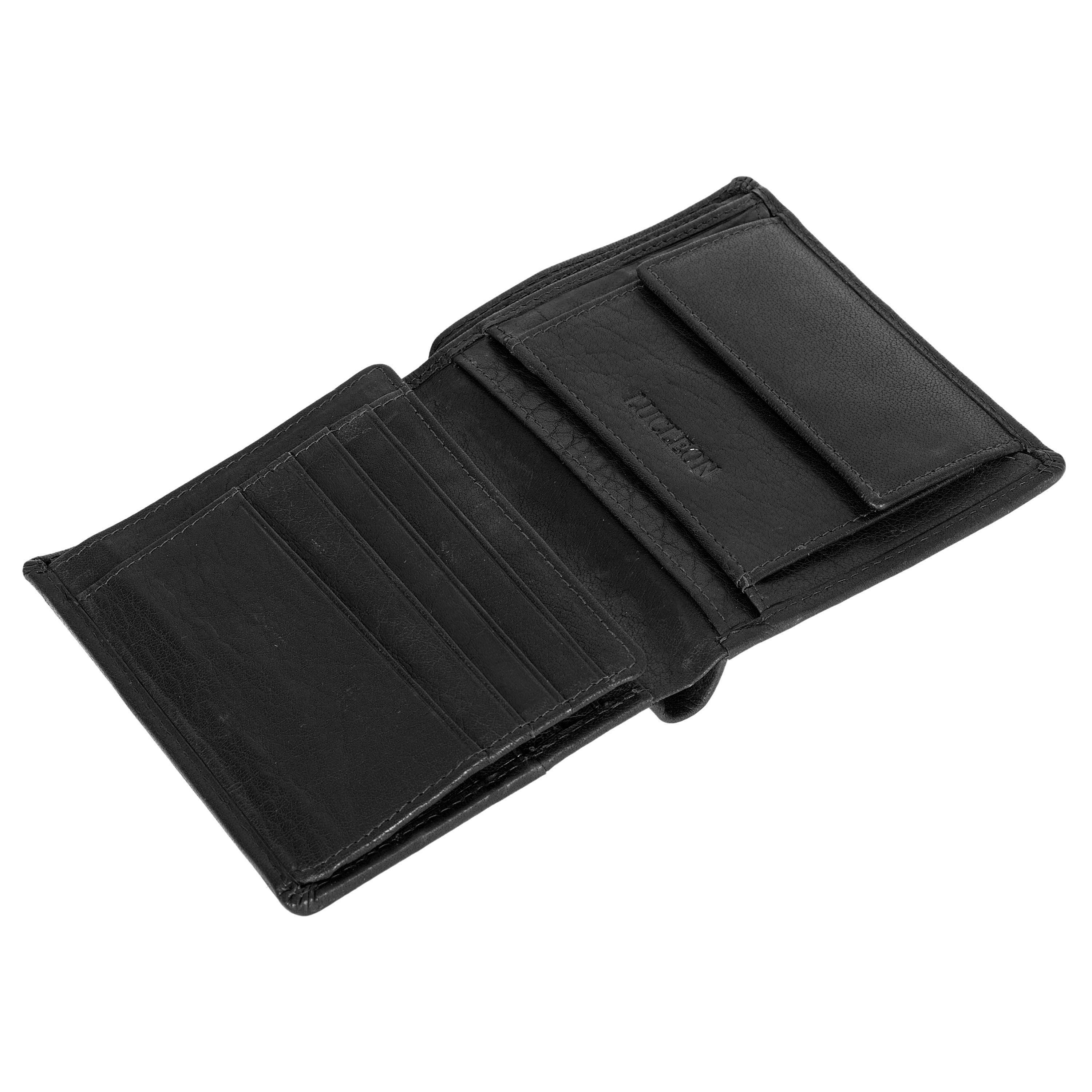 Μαύρο Δερμάτινο Πορτοφόλι Montreal Rustic RFID - 7