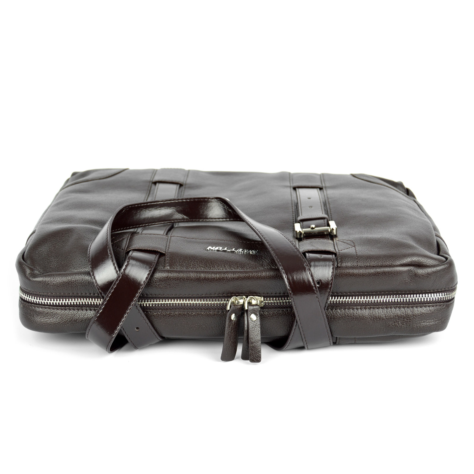 Braune Bucko Ledertasche - 8