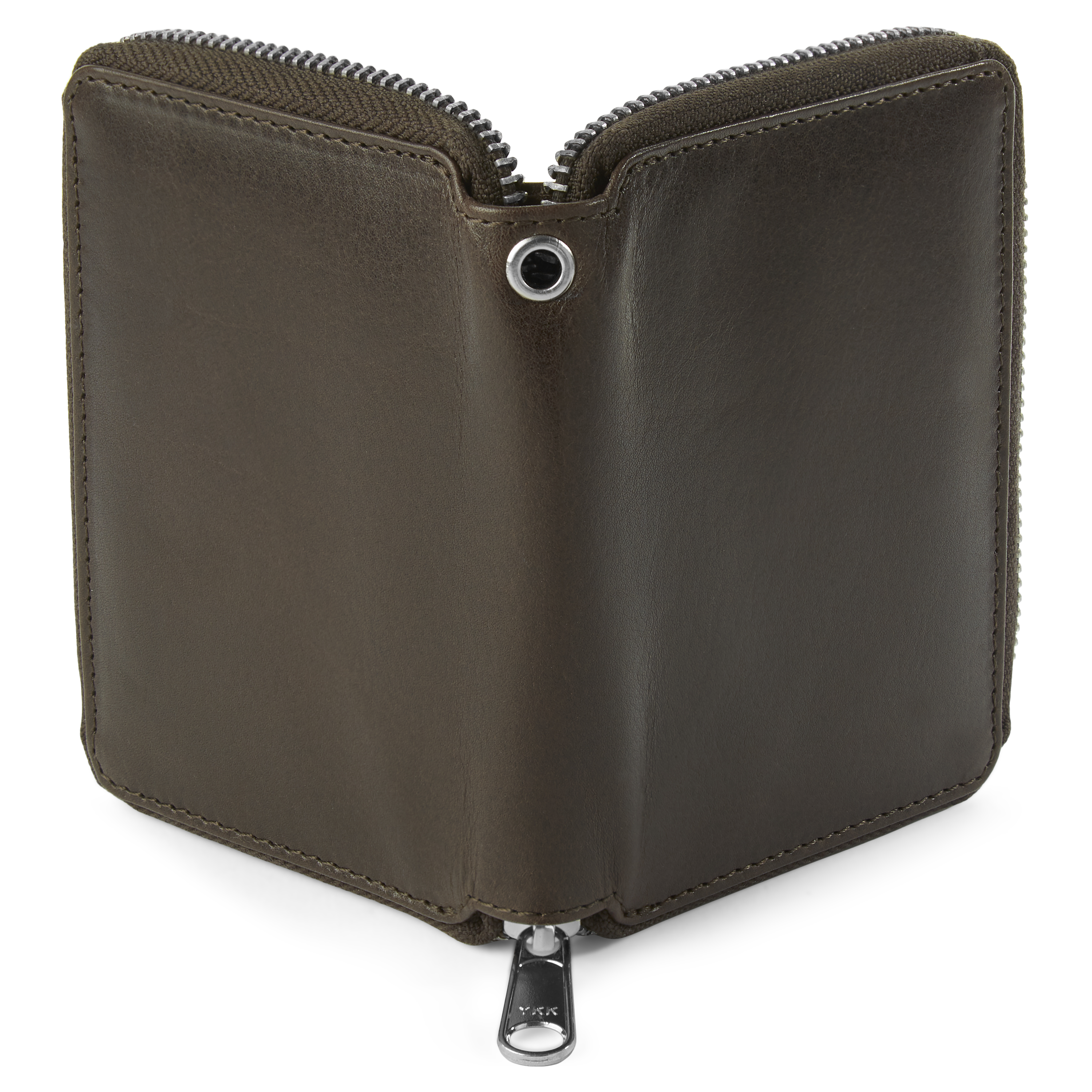 Cartera de cuero marrón oscuro RFID Larson - 7