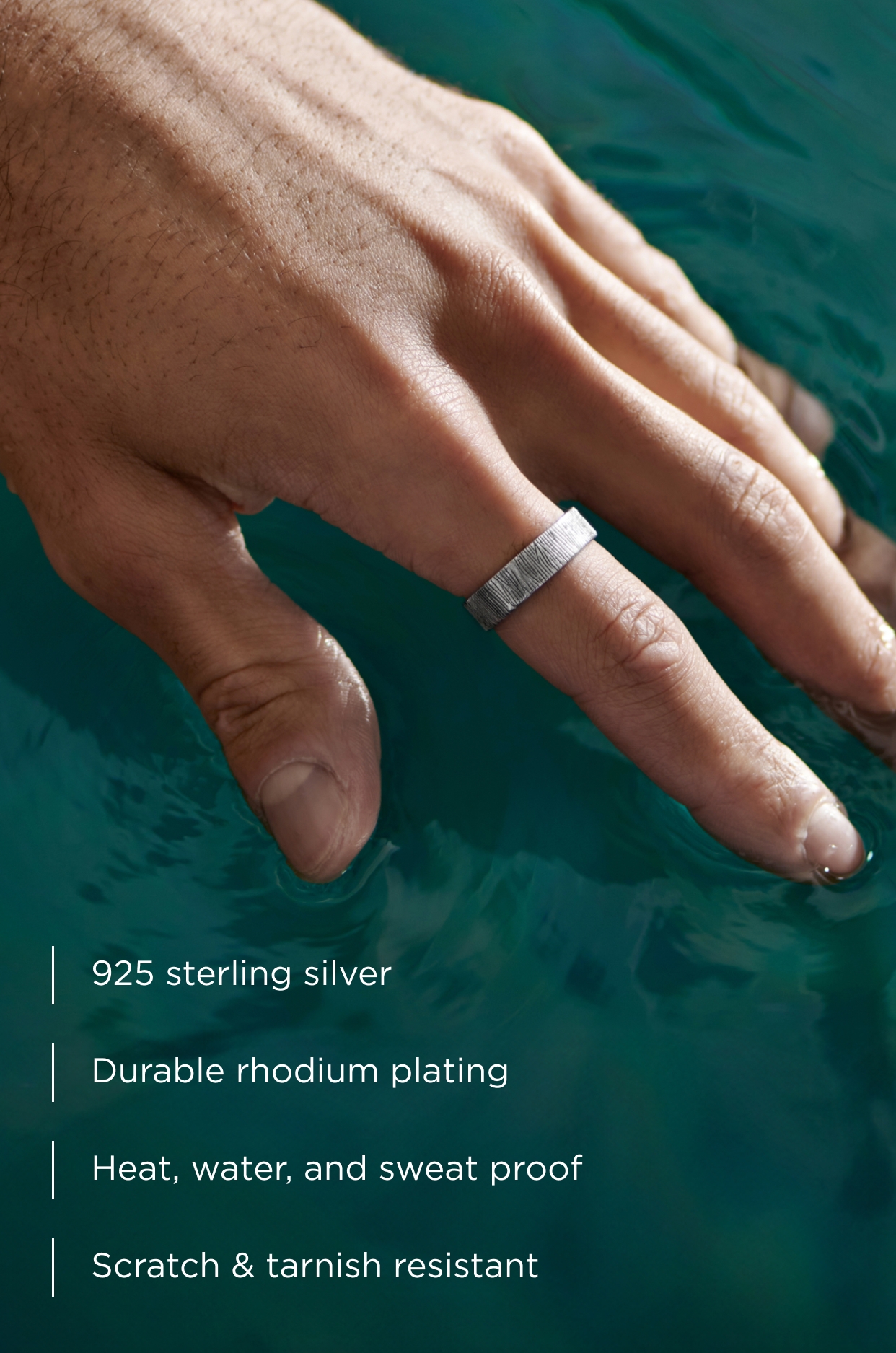 Adrian | 6 mm 925 Sterling Silver With Small Sidegren Logo Classic Ring