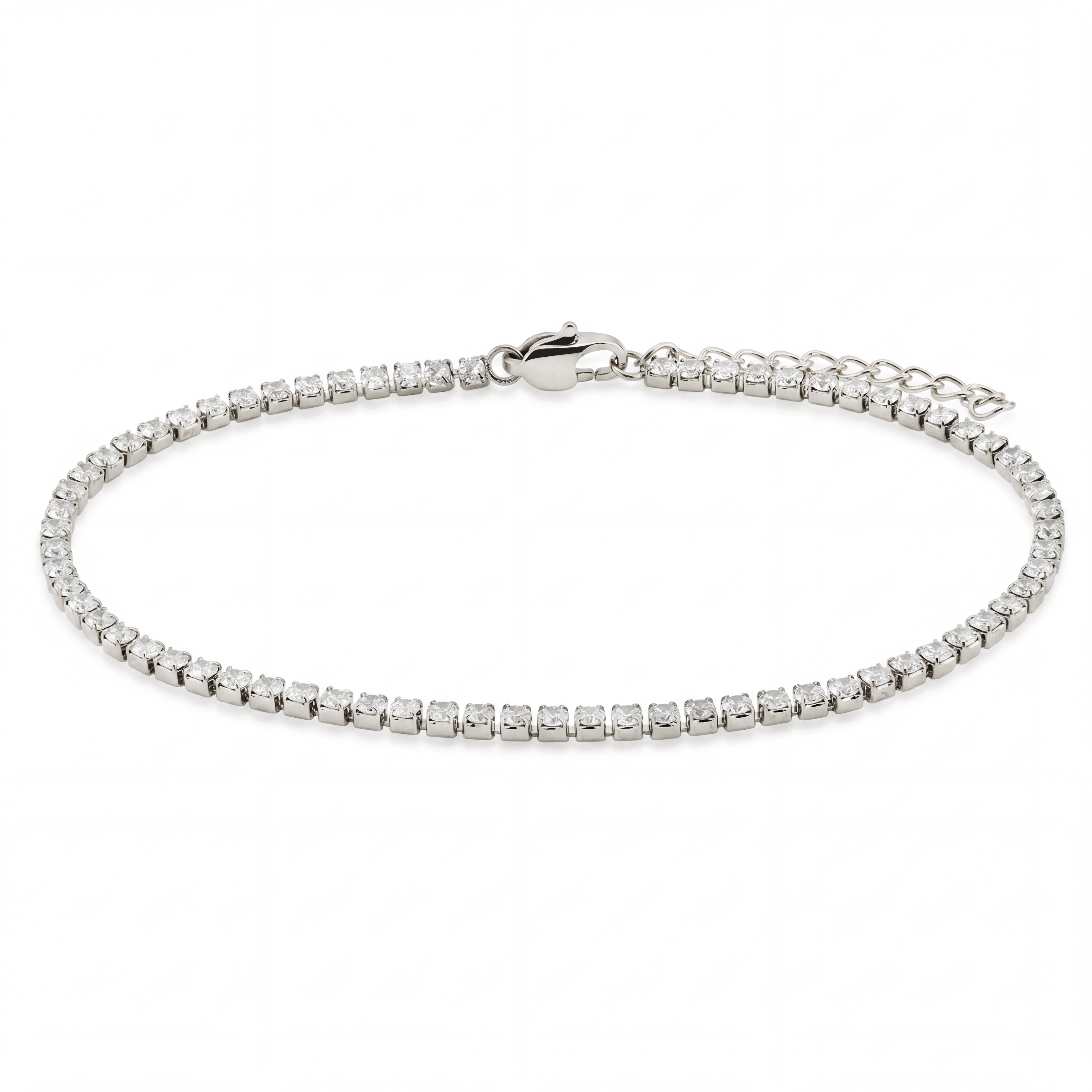 Dazzle | 2 mm βραχιόλι τένις με κρυστάλλινη ζιρκόνια