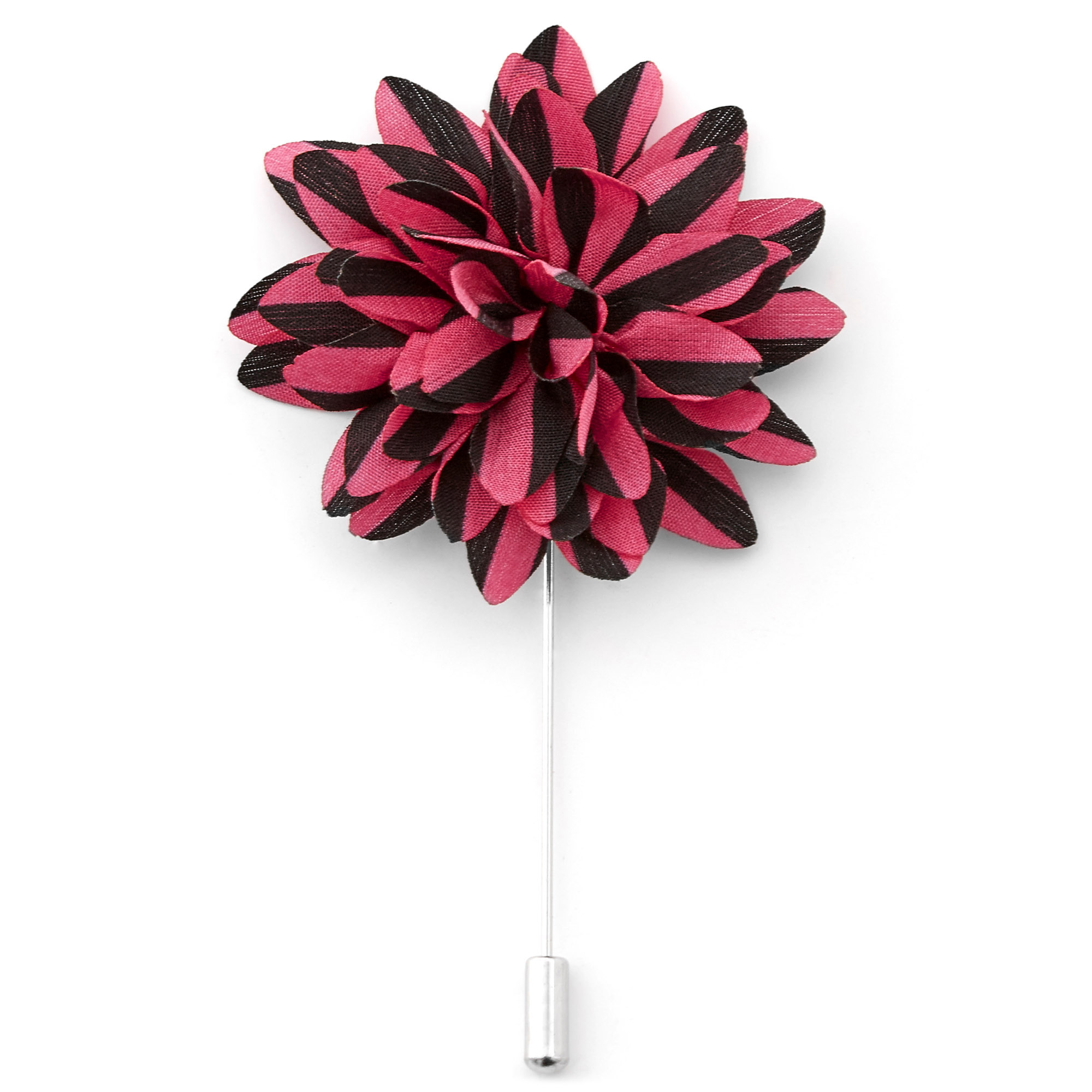 Flor de solapa negra y magenta - 1